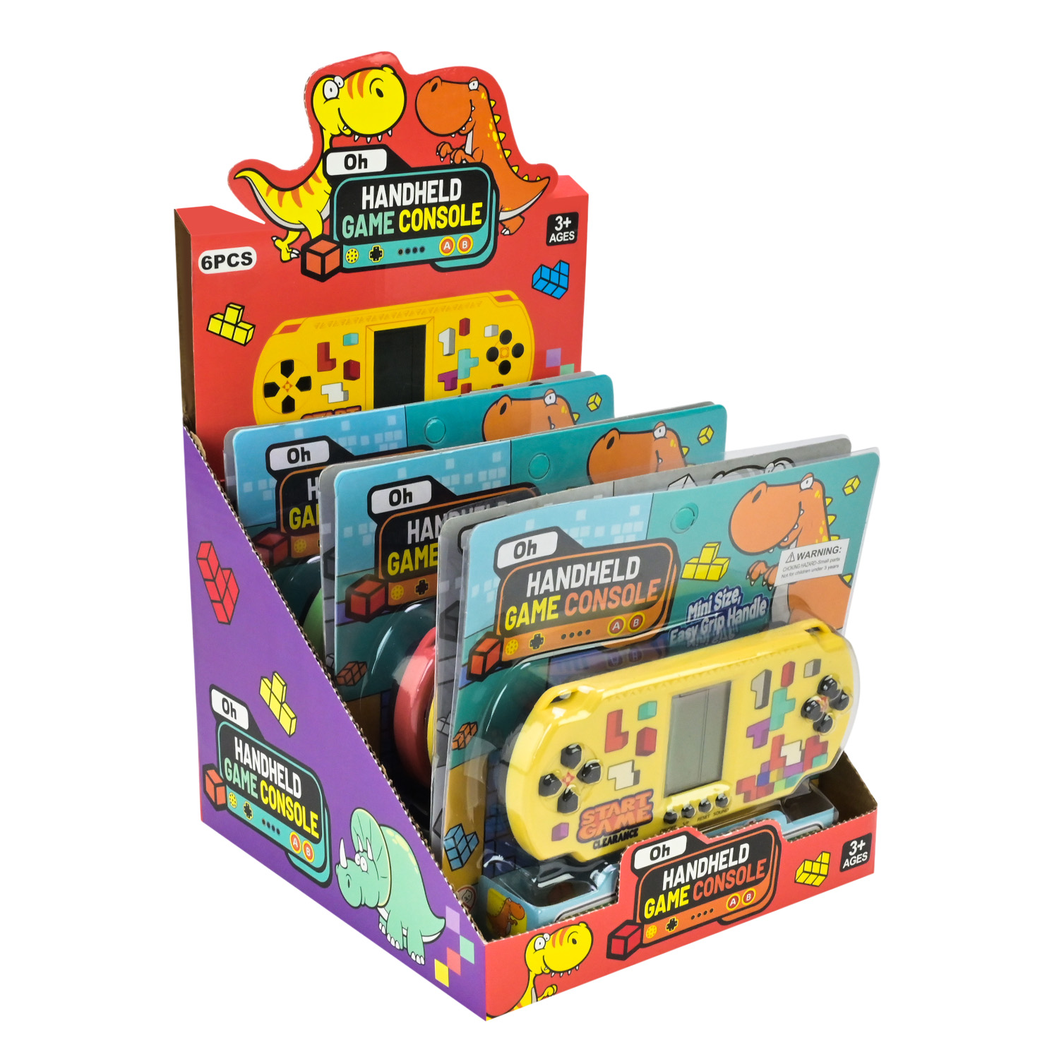 Електронна гра арт. 2403 (144шт/2) 3 кольори, 24 упак по 6 шт, бокс 20,4*18,7*17,6см