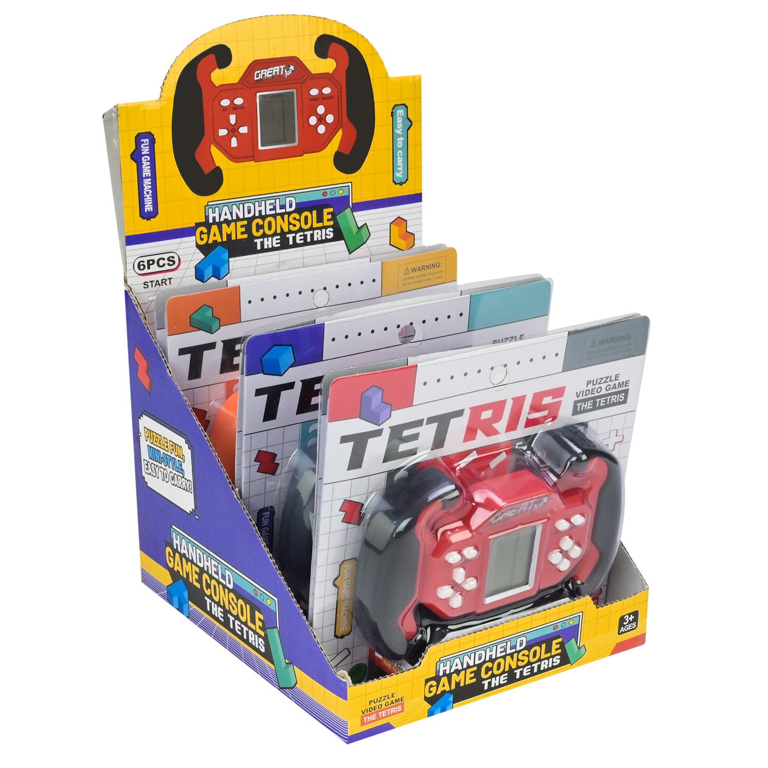 Електронна гра арт. 2404 (144шт/2) 3 кольори 24 упак по 6 шт. бокс 20,4*18,7*17,6см