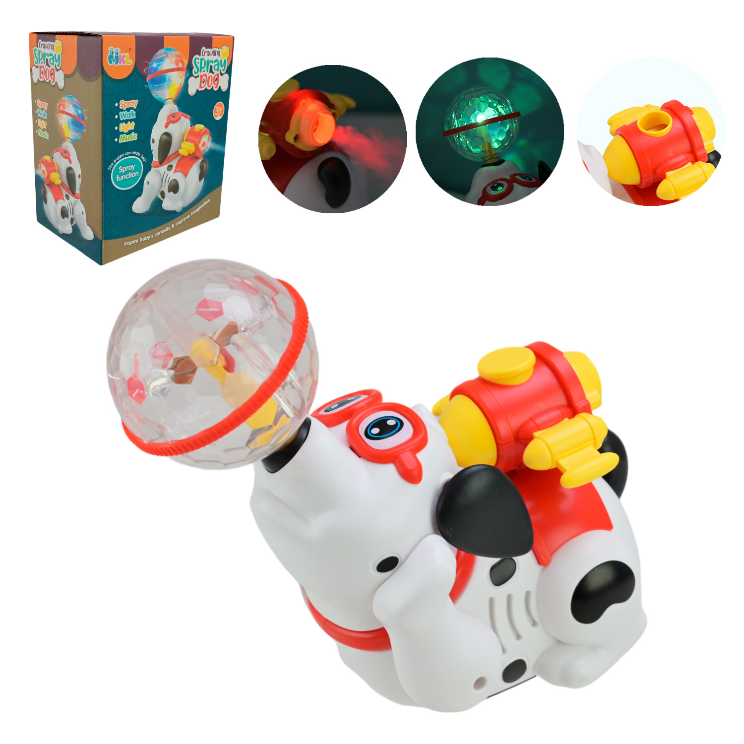 Песик муз. арт. 3228 (60шт/2)батар.,світло., рух,музика, танець, короб. 14,2*9,8*16,7 см