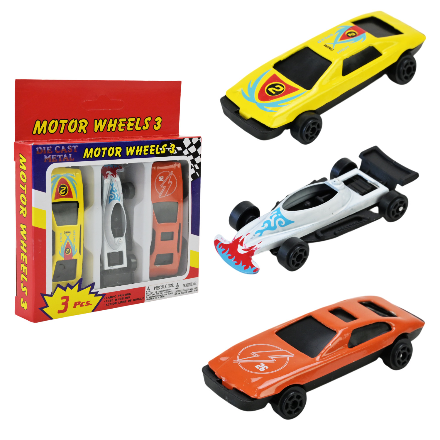 Набір машинок  92753-3 (360шт/4)  3 кольора в наборі,  короб. 11*2*12см