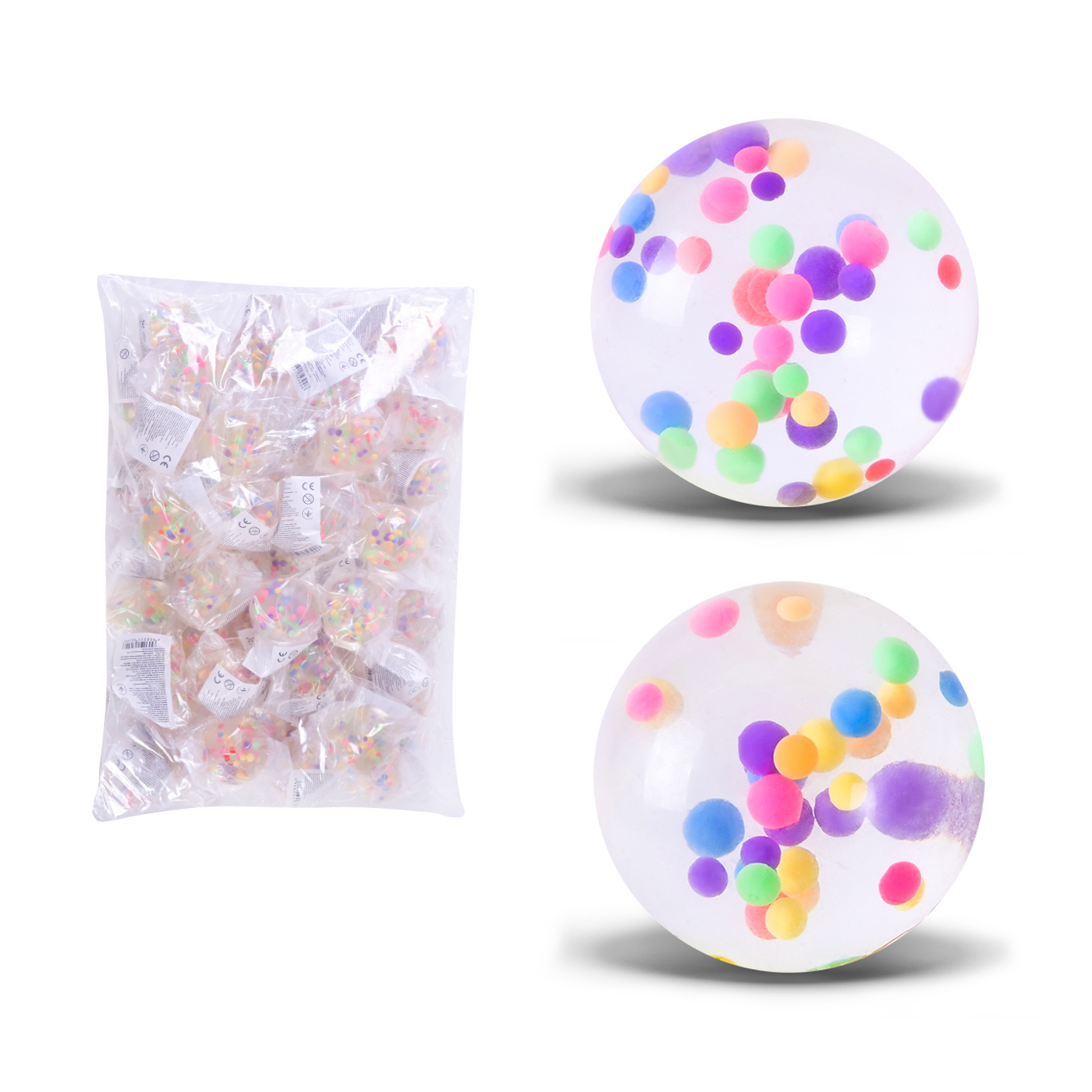 Пострибунчик арт. PR2502 (800шт)  4,5 см, кожен у пакеті, 50 шт у великому пакеті 38*27*7 см