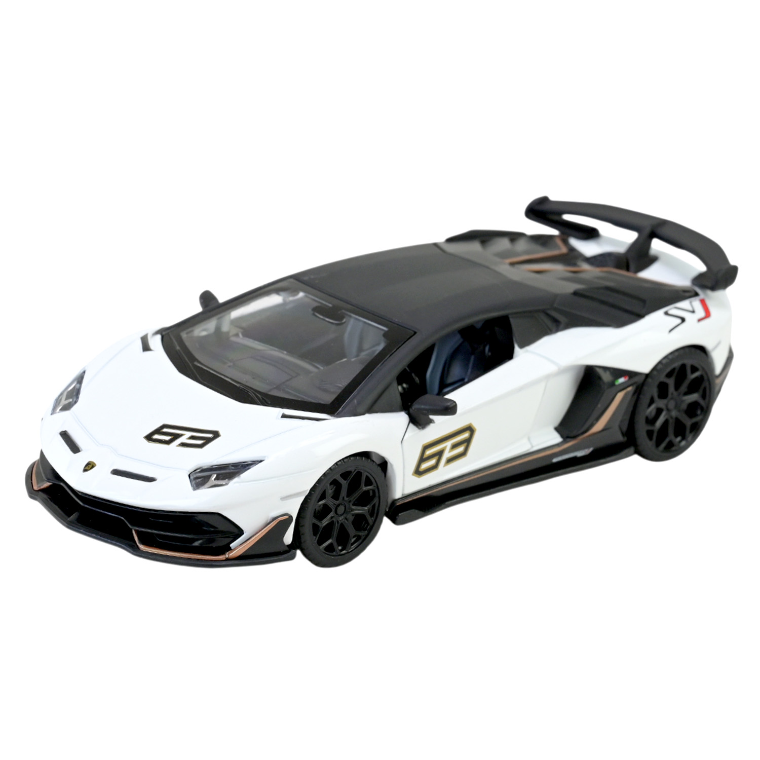 Машина мет. АВТОПРОМ арт. 68472(W) (48шт/2) 1:32 Lamborghini Aventador SVJ, батар,світло,звук,багажник відкр.двері,кор. 18*9*8см