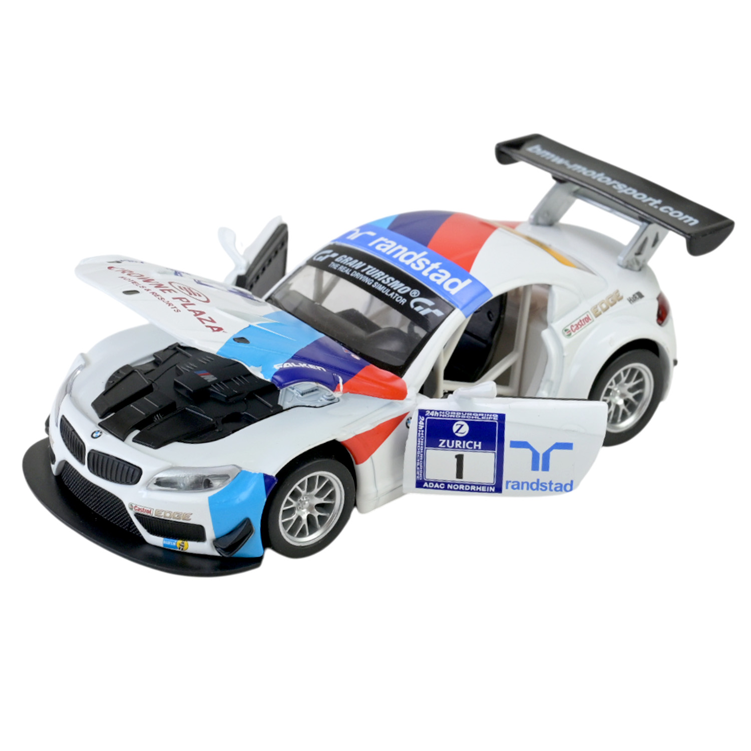 Машина мет. АВТОПРОМ арт. 68349C (48шт/2) 1:32 BMW Z4 GT3,капот батар,світло,звук,відкр.двері,кор. 18*9*8см