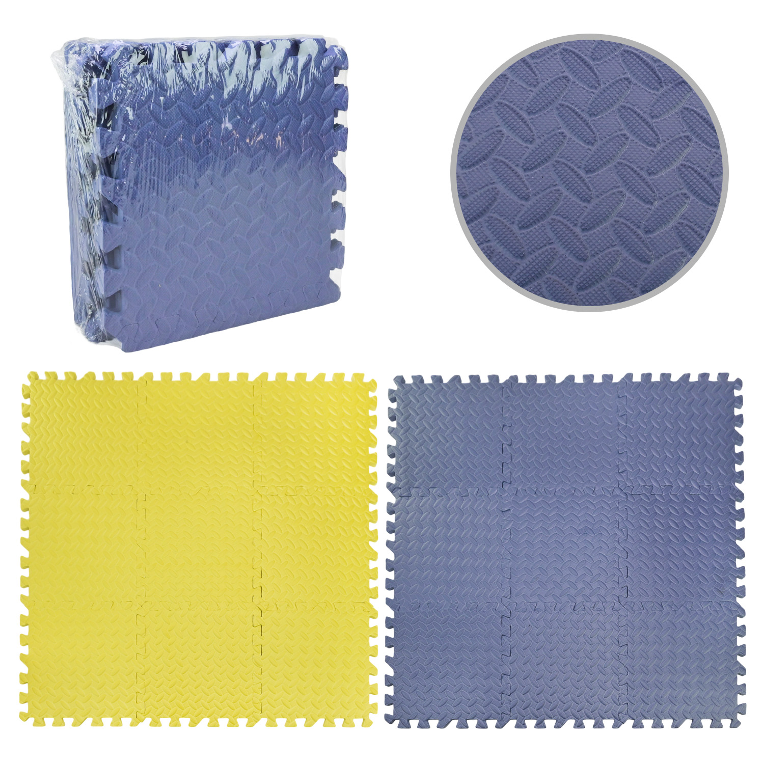 Пазли фомові EVA арт C9805 (12шт) 30*30 см 9 дет в плівці