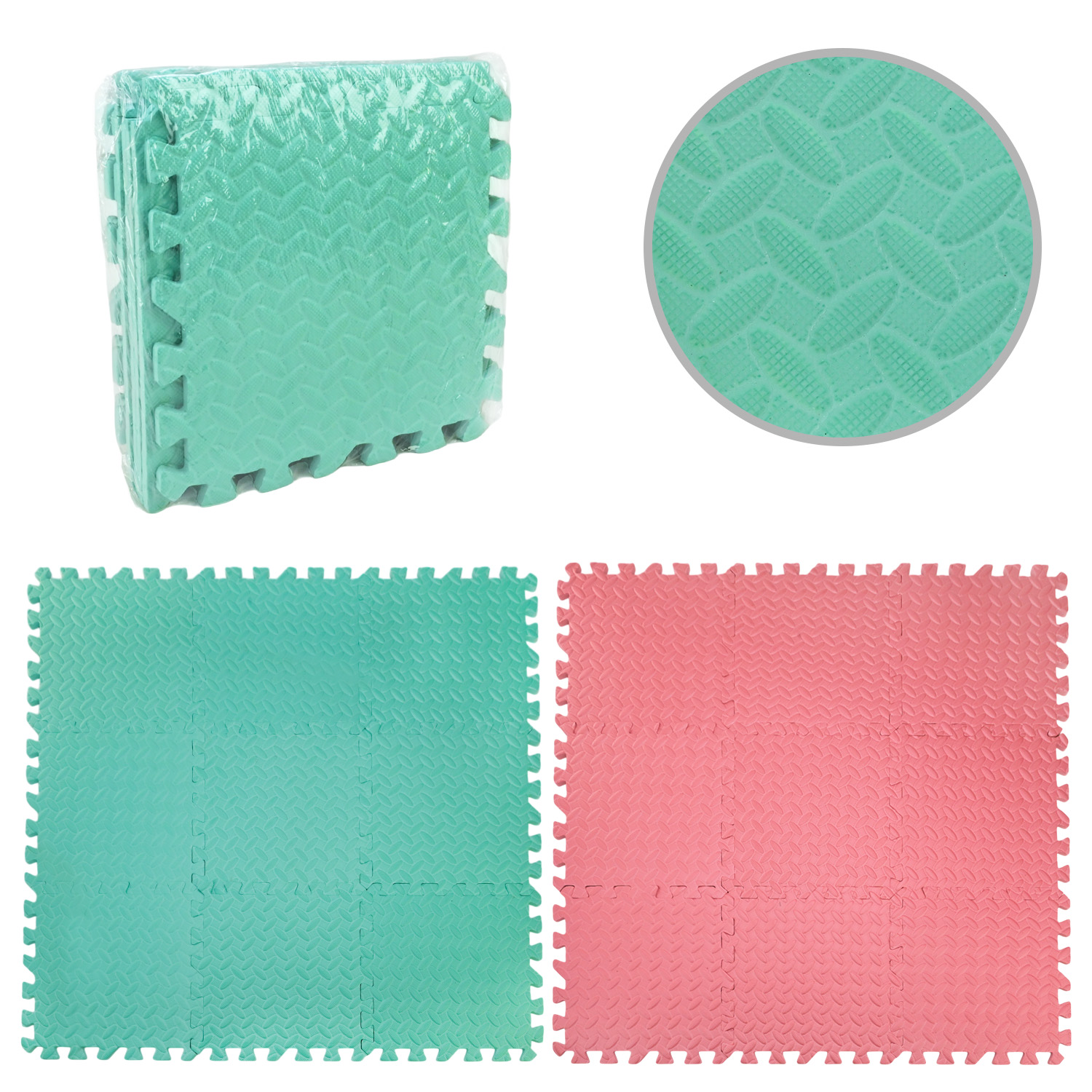 Пазли фомові EVA арт C9806 (12шт) 30*30 см 9 дет в плівці