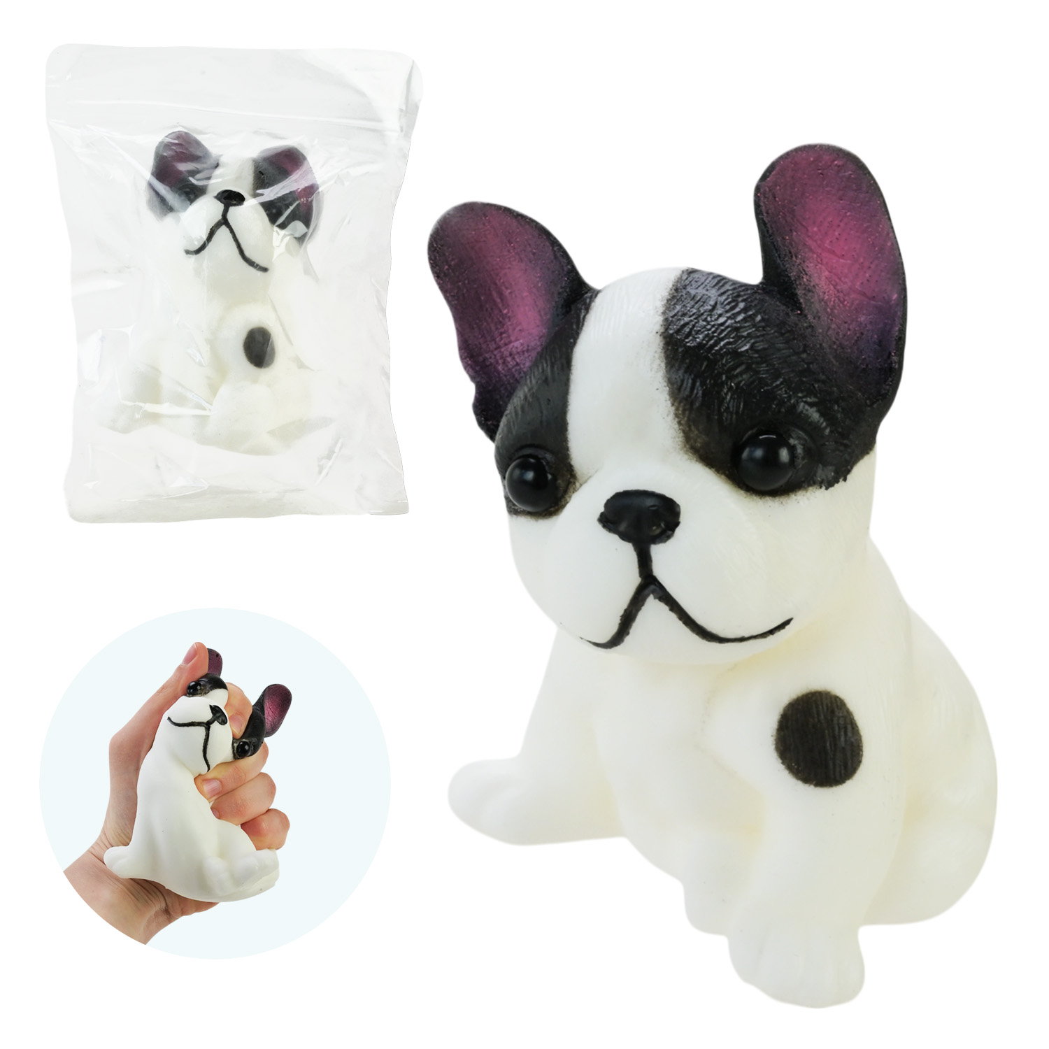 Aнтистрес арт. C2993 (48шт) Таба собачка 13*8cm 220г pvc сумка 13,5*7*18 см