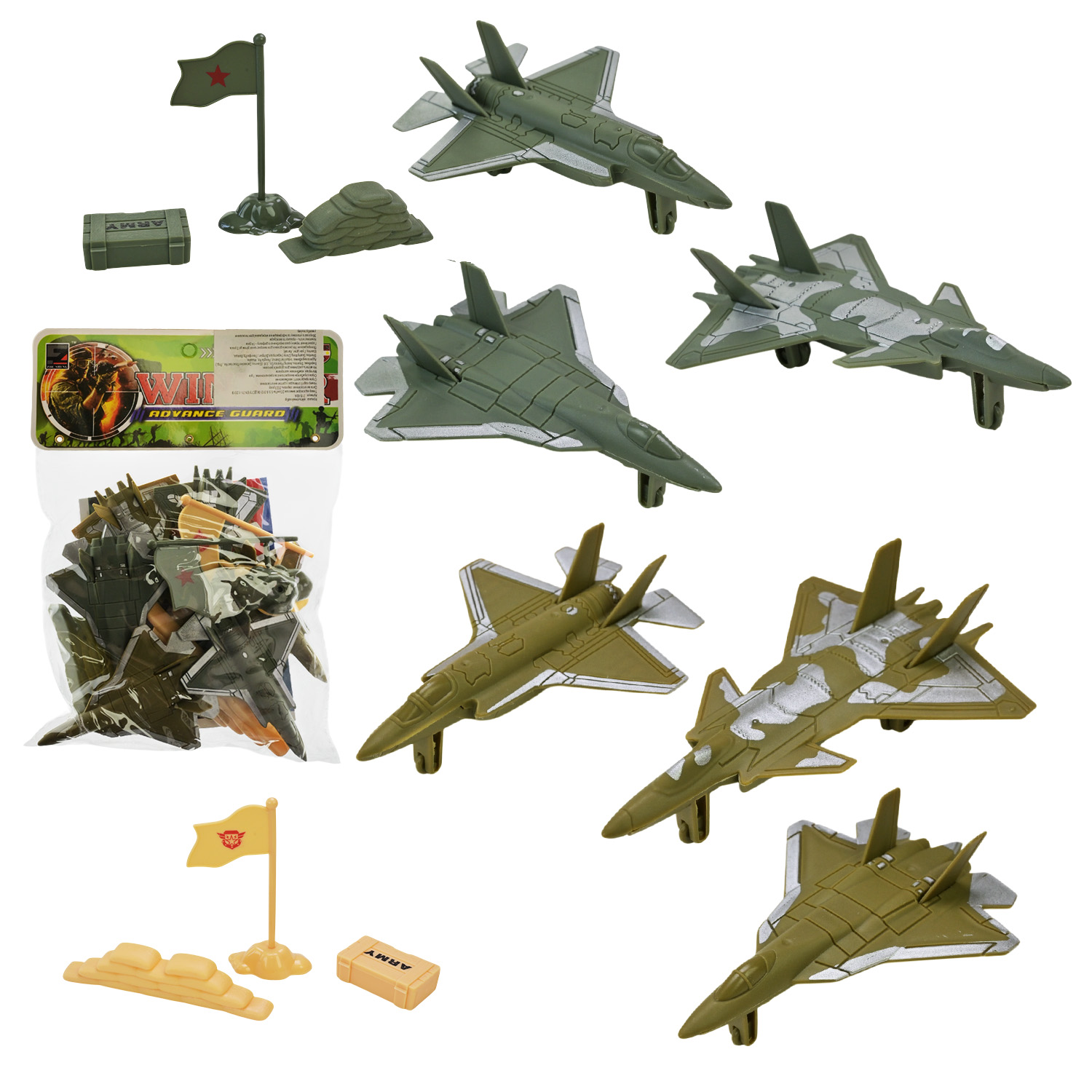 Набір військової техніки арт. 718-60A (168шт/2) пакет 27*6*22 см