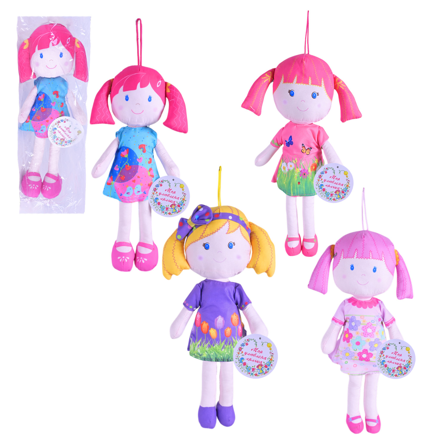 Лялька арт. SEL-119 (60шт) мікс 4 види пакет 38 см