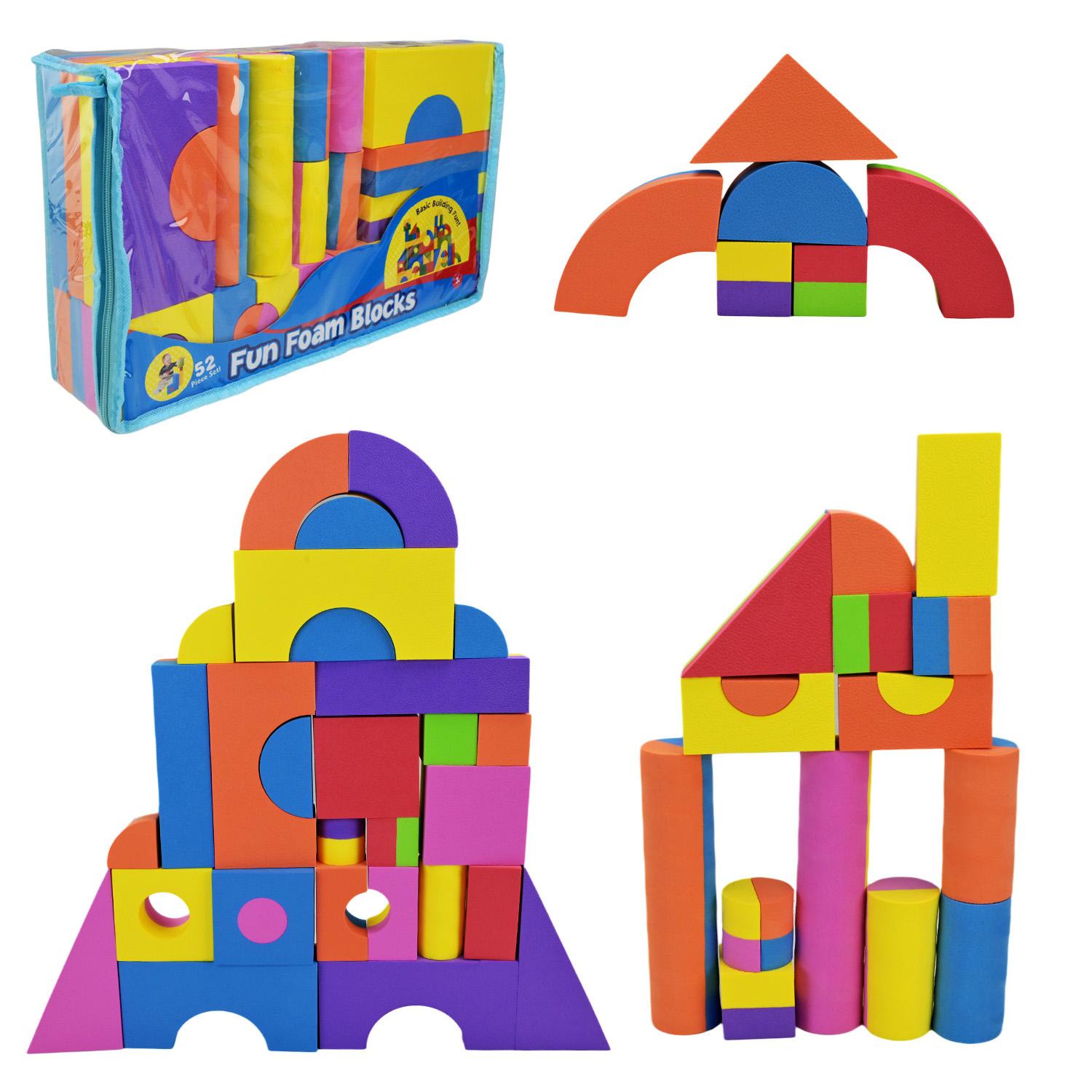 Конструктор EVA арт. C1001 (12шт) 52 дет 40*8*25 см