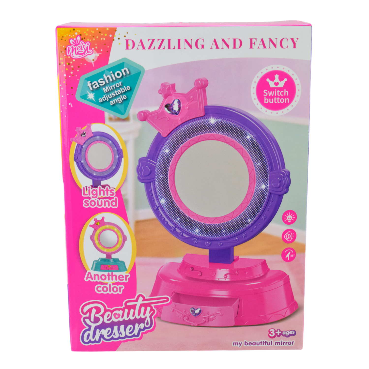Набір стиліста арт. MS-8811 (84шт/2) батар. Трюмо, мікс 2 кольори, світло, звук, рухливі елементи короб. 17*9*23см