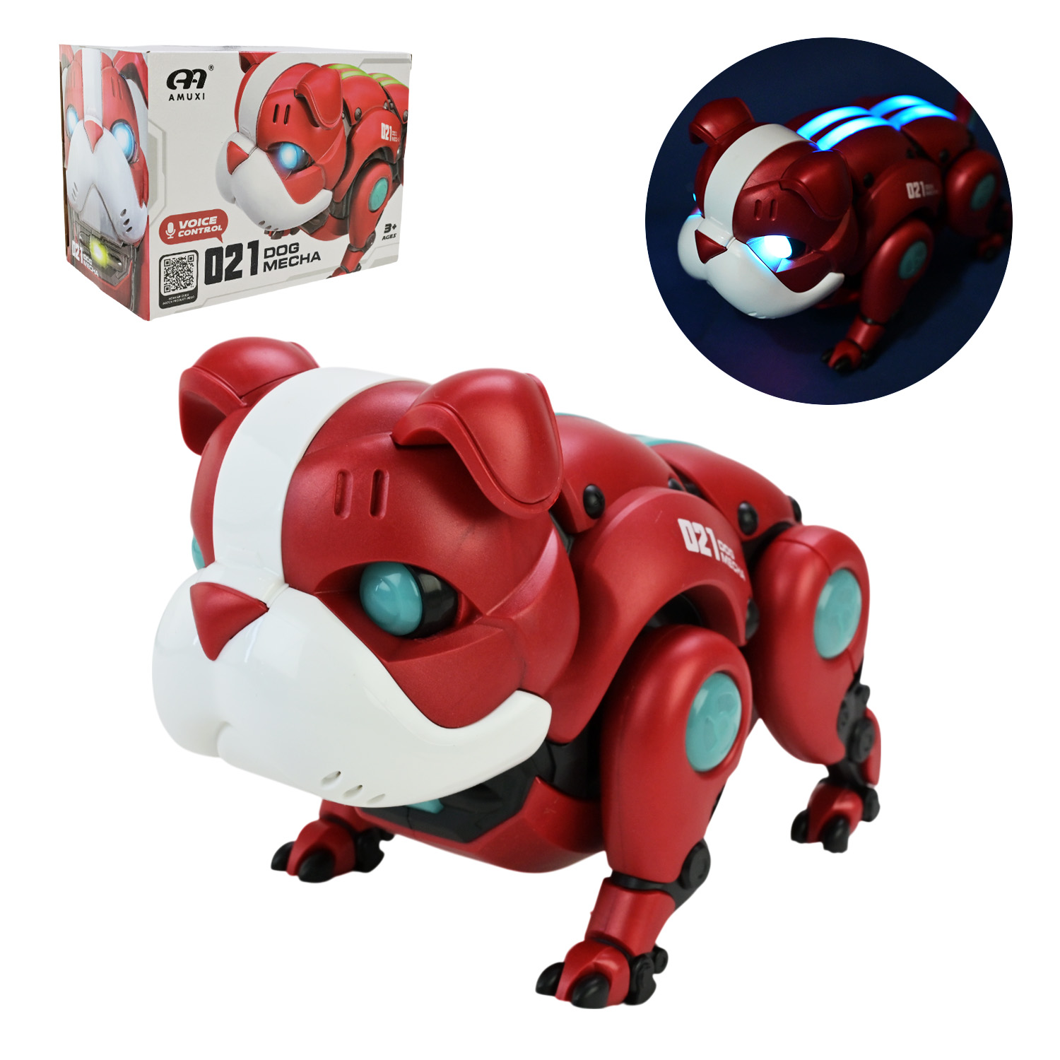 Песик муз. арт.R11 (72шт/2) світло, звук, рух, короб. 18,5*10*13,5см