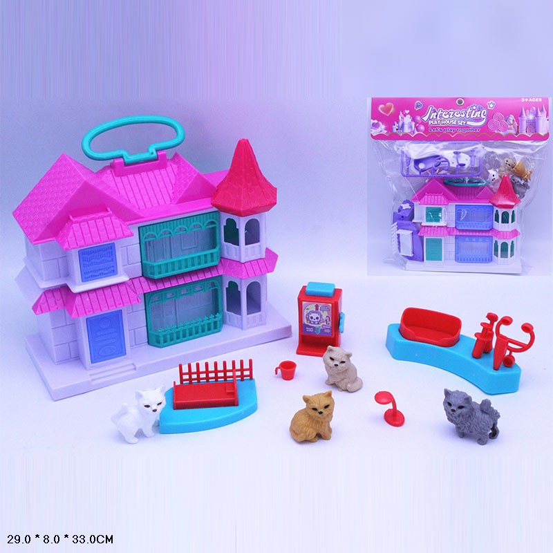 Будинок арт. HY8788-10 (80шт/2) для тварин, аксес пакет 29*8*33