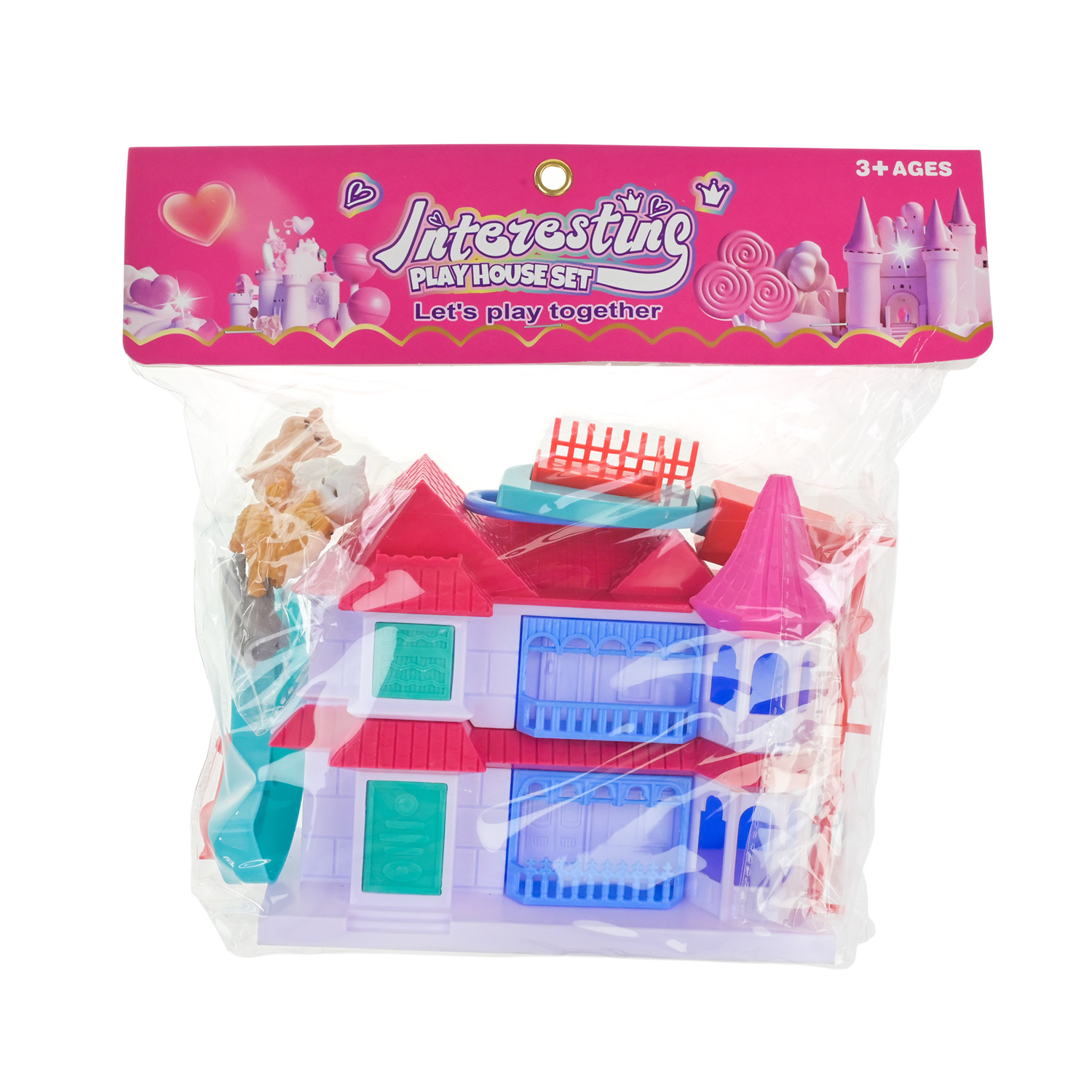 Будинок арт. HY8788-10 (80шт/2) для тварин, аксес пакет 29*8*33