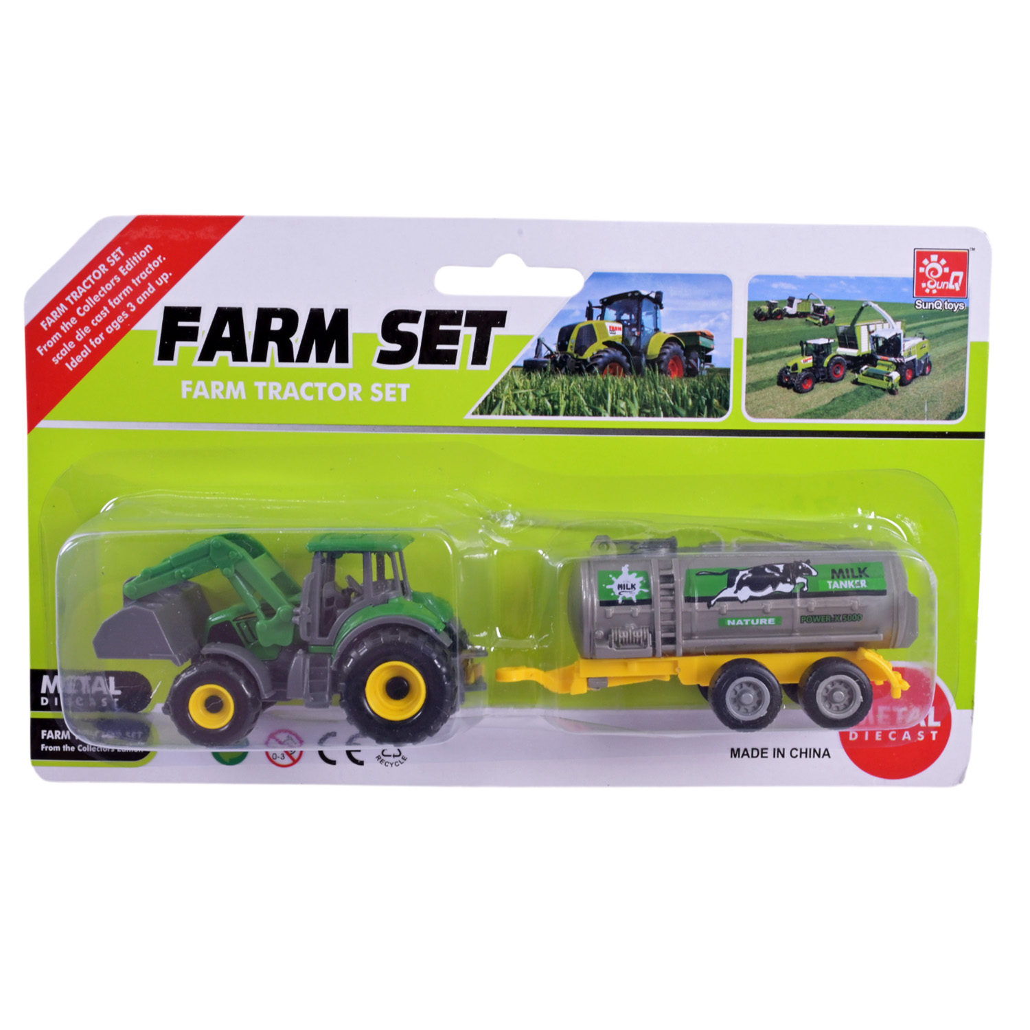 Сільгосптехніка з причепом мет. арт. SQ82012-2BK (192шт/2) планш. 22*13*4см