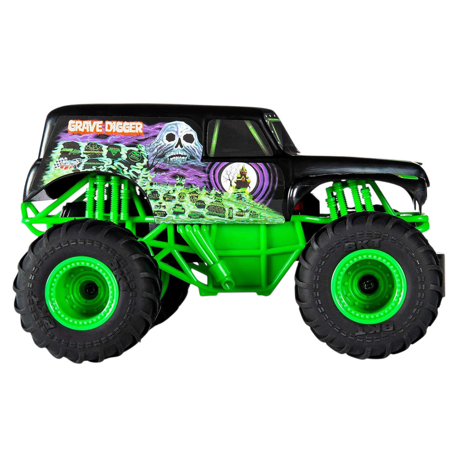 Авто на р/к "Moster Jam" GraveDigger, 1:24, арт. 6047111, (4шт) короб. 28,2*14,5*14см