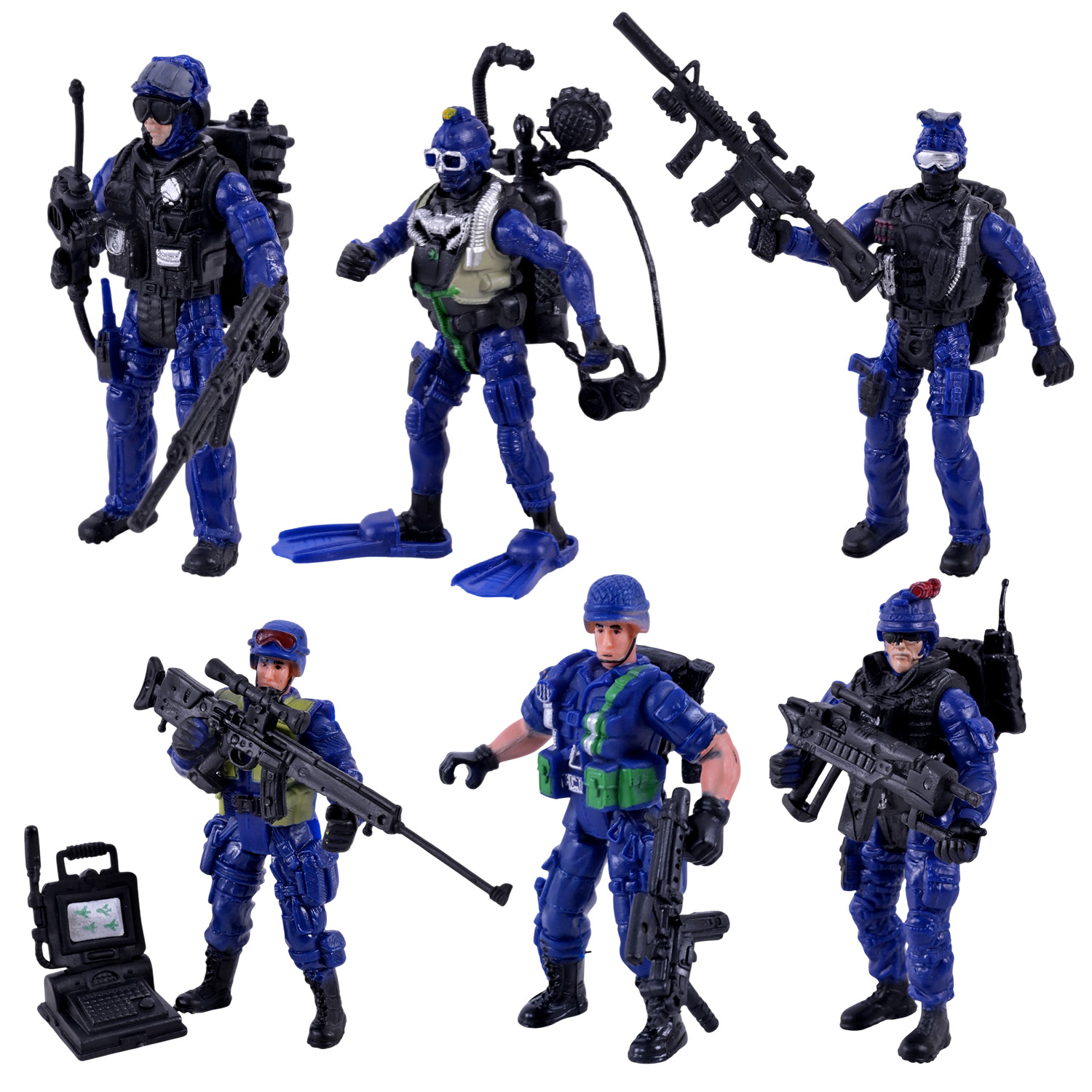 Фігурки солдатів арт.5898-125 (240шт/2) 6 видів на планшетці 21,8*14*4,5см