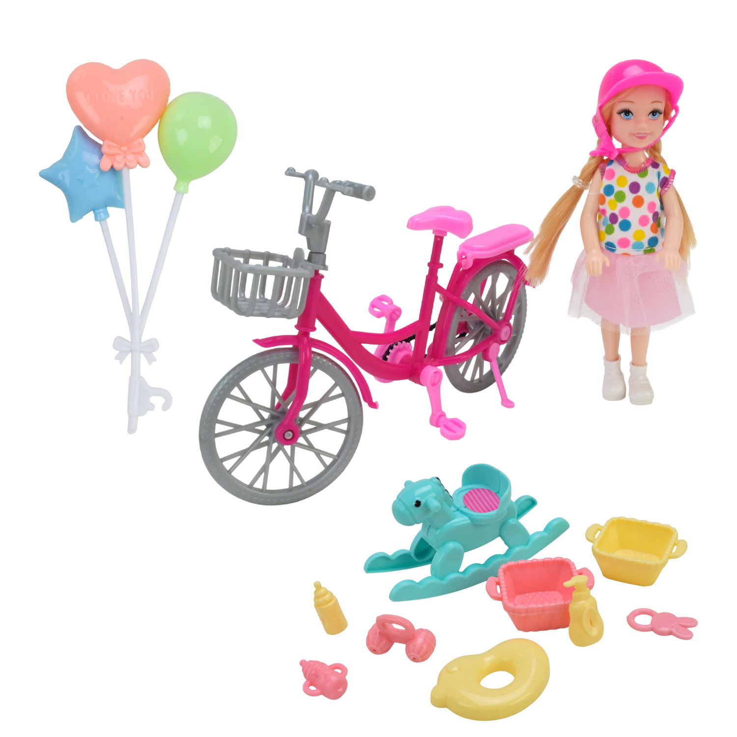 Лялька арт. L5-39 (72шт/2) мікс 2 види, мал, аксес короб. 31*7,5*20см