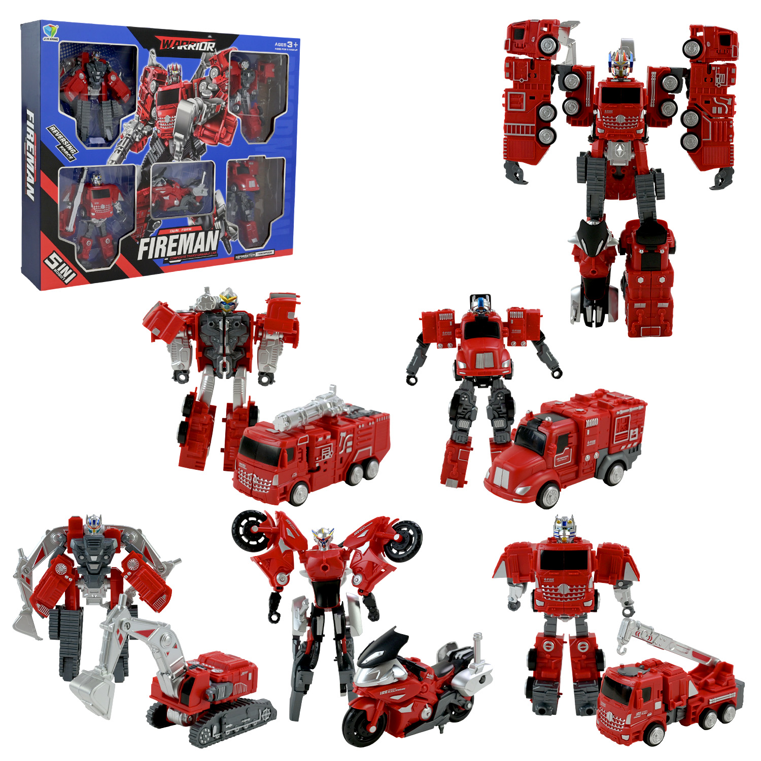 Трансформер арт. 788-92Y (18шт/2) 5 в 1,у короб.50*39*7,5см