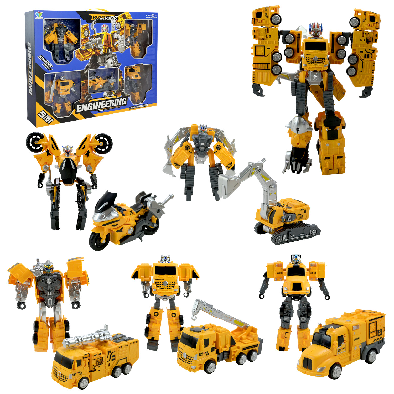 Трансформер арт. 788-94Y (18шт/2) 5 в 1,у короб.50*39*7,5см