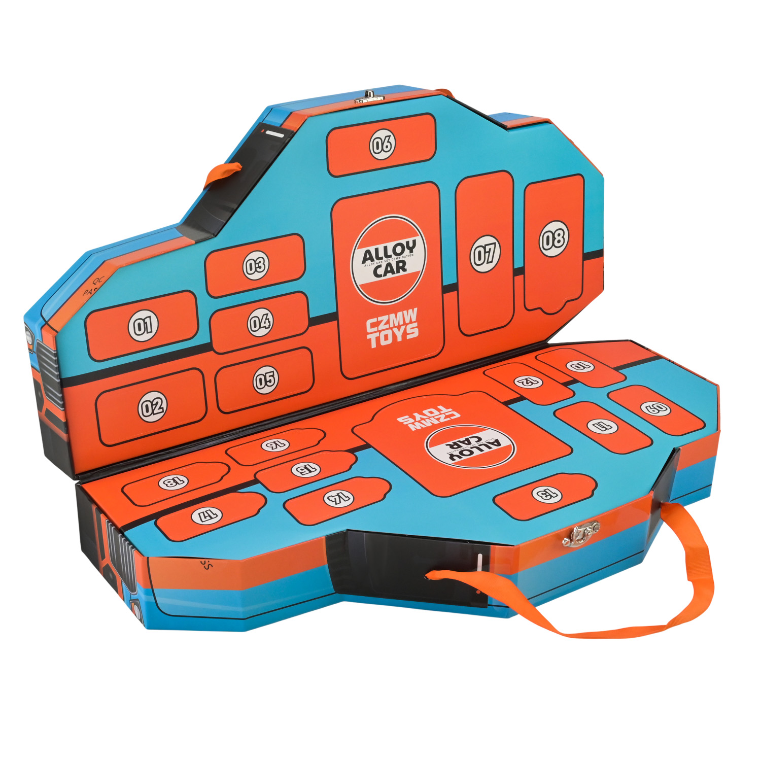 Ігровий набір арт. 666 (9шт) адвент-календар,метал.машинки,у короб.55,5*25,5*13,5см