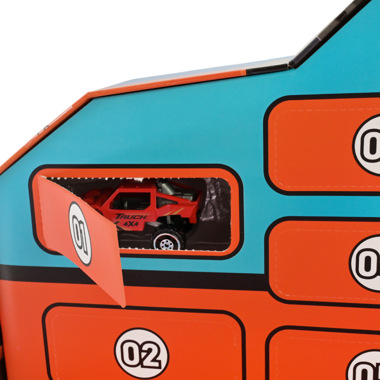 Ігровий набір арт. 666 (9шт) адвент-календар,метал.машинки,у короб.55,5*25,5*13,5см