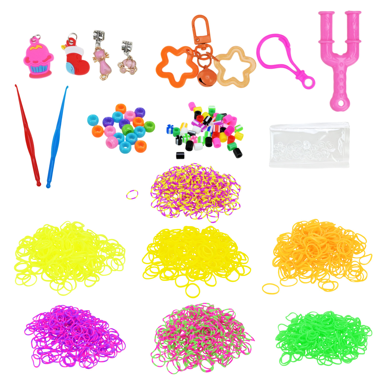 Резиночки для плетіння арт. 16207 (192шт/2) коробка 14.2*30*5 см