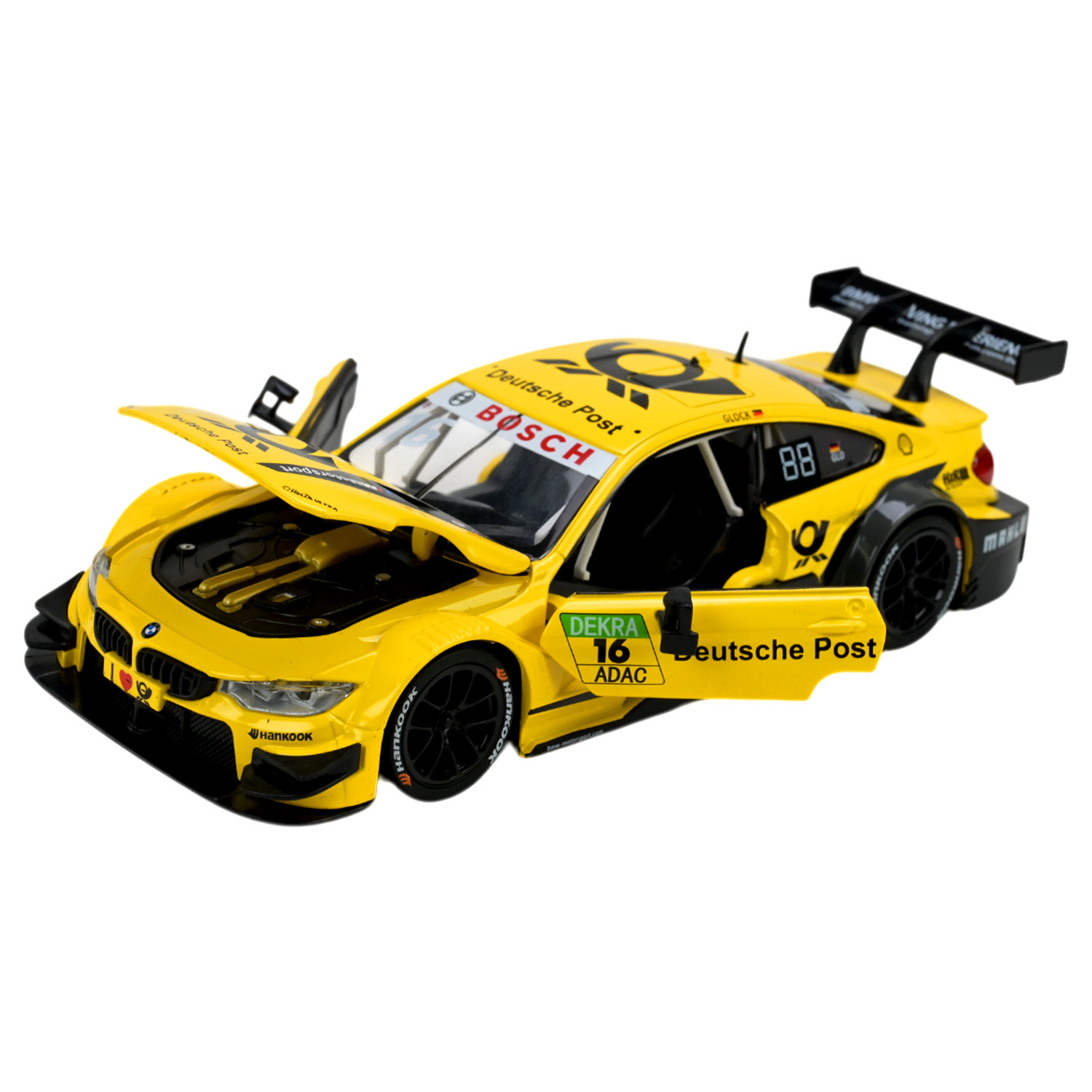 Іграшка машина мет. АВТОПРОМ арт. 68256B(Y) (12шт) 1:24 BMW M4 DTM, батар,світло,звук,відкр.двері,кор. 24,5*12см