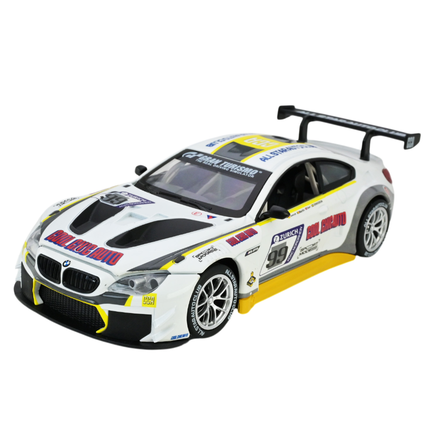 Іграшка машина мет. АВТОПРОМ арт. 68278A(W) (12шт/2) 1:24 BMW M6 GT3, батар,світло,звук,відкр.двері,кор. 24,5*12см
