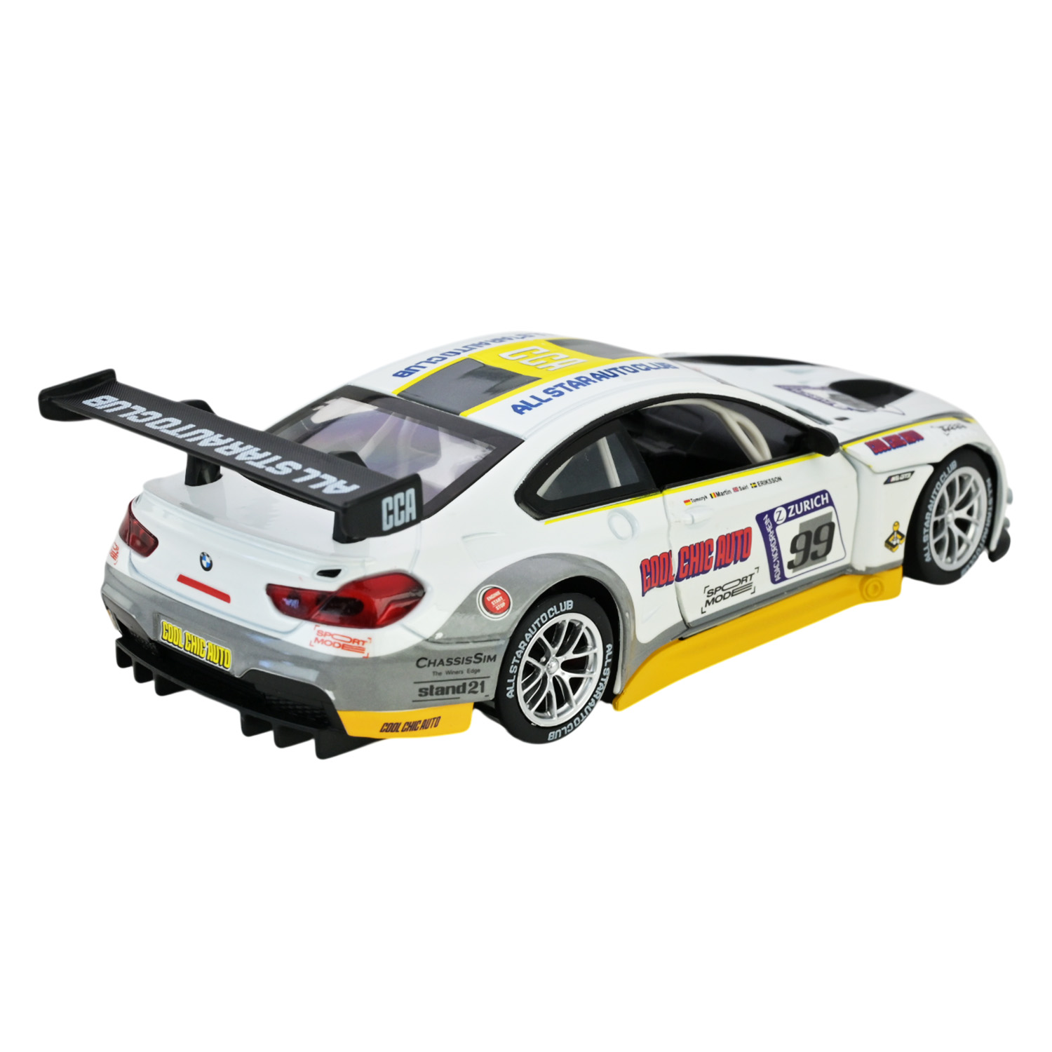 Іграшка машина мет. АВТОПРОМ арт. 68278A(W) (12шт/2) 1:24 BMW M6 GT3, батар,світло,звук,відкр.двері,кор. 24,5*12см