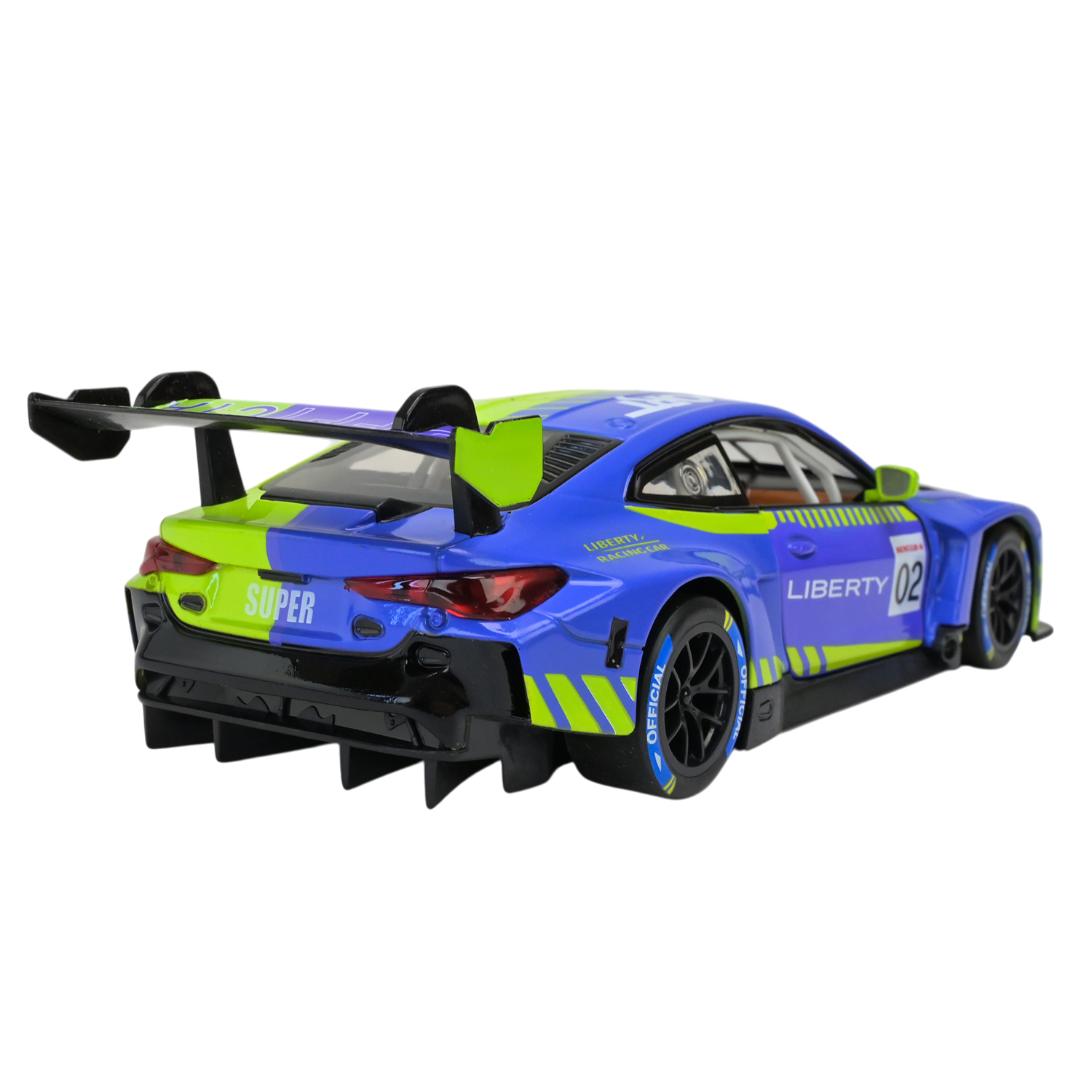 Машина мет. АВТОПРОМ арт. 68282A(PG) (12шт/2) 1:24 BMW M4 GT3, батар,світло,звук,відкр.двері,кор. 24,5*14*12см