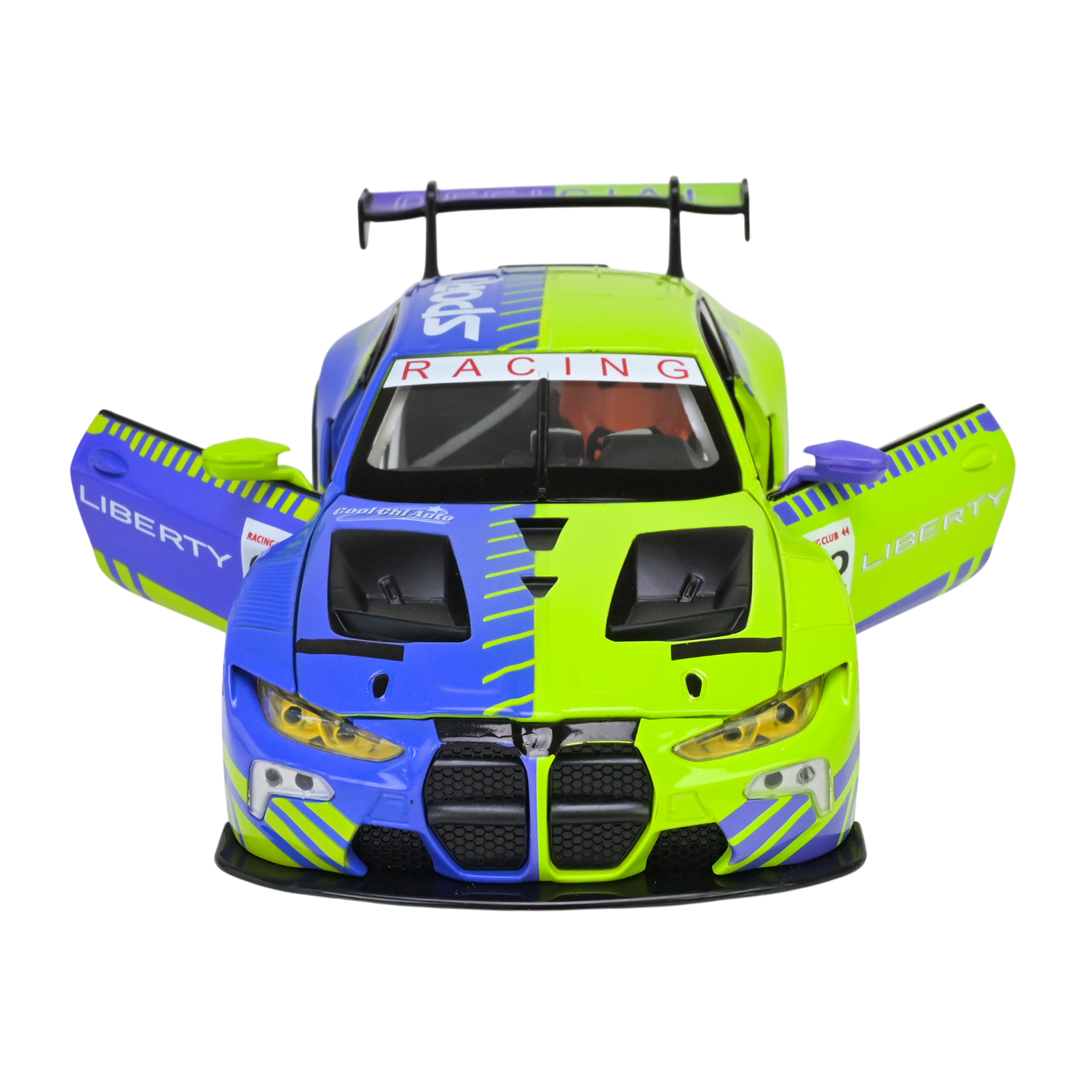 Машина мет. АВТОПРОМ арт. 68282A(PG) (12шт/2) 1:24 BMW M4 GT3, батар,світло,звук,відкр.двері,кор. 24,5*14*12см