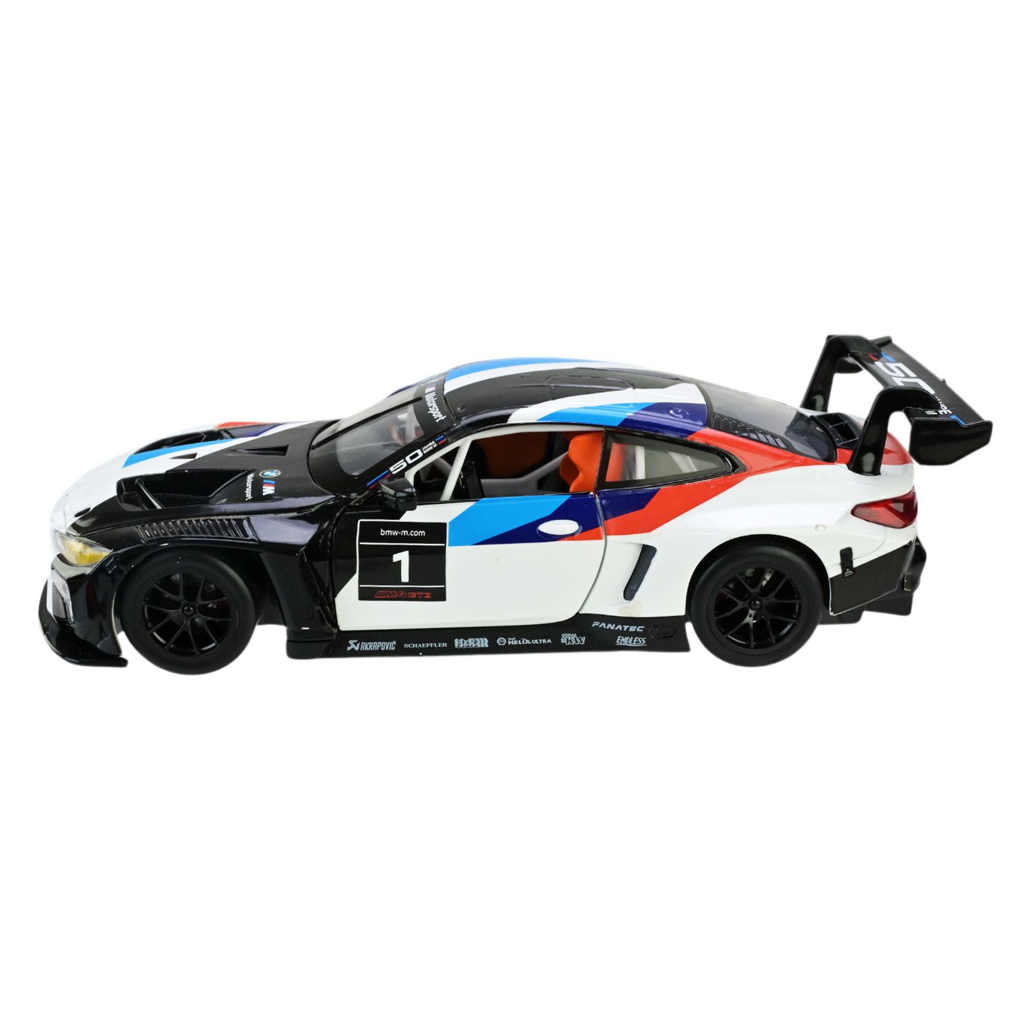Іграшка машина мет. АВТОПРОМ арт. 68282A(W) (12шт/2) 1:24 BMW M4 GT3, батар,світло,звук,відкр.двері,кор. 24,5*12см