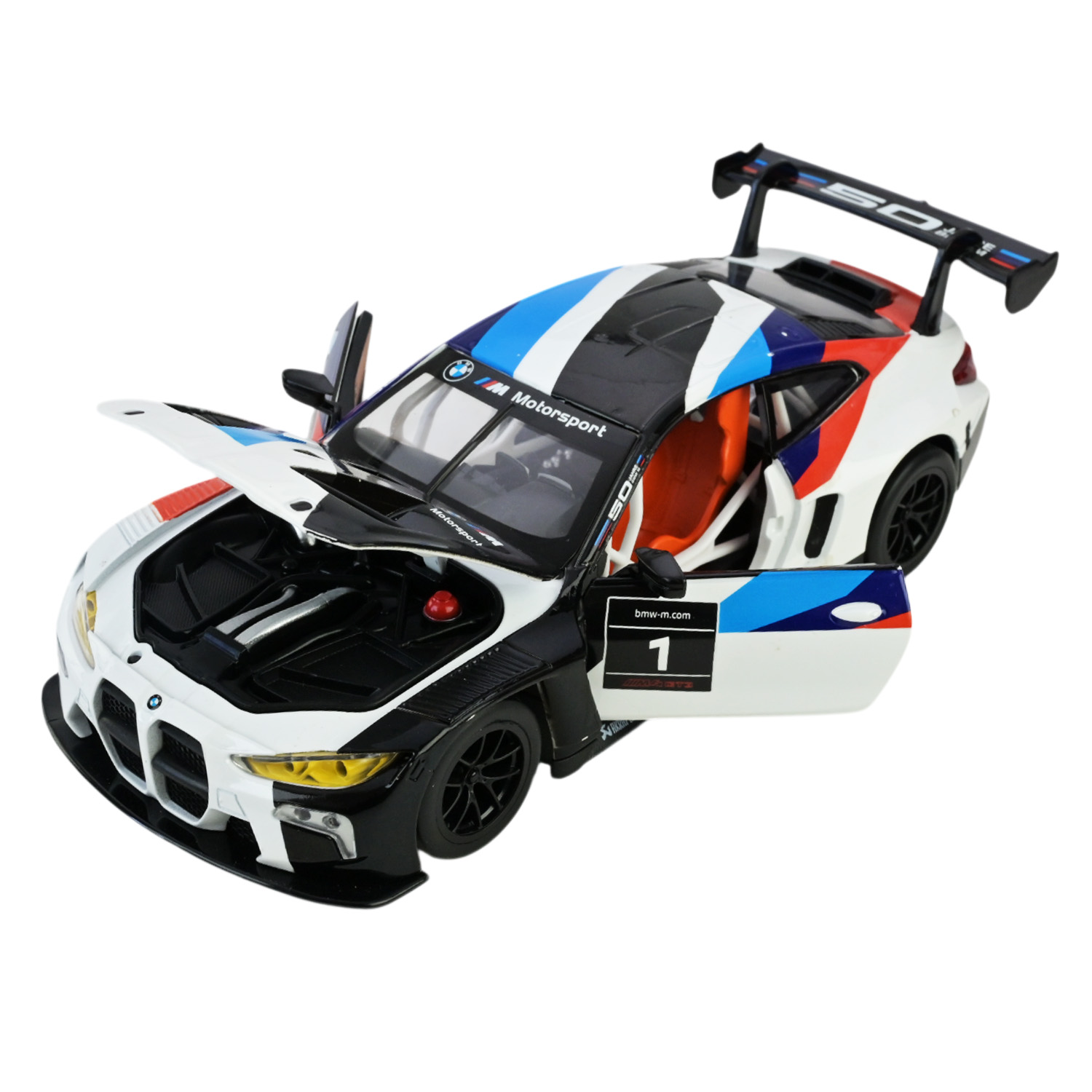 Іграшка машина мет. АВТОПРОМ арт. 68282A(W) (12шт/2) 1:24 BMW M4 GT3, батар,світло,звук,відкр.двері,кор. 24,5*12см
