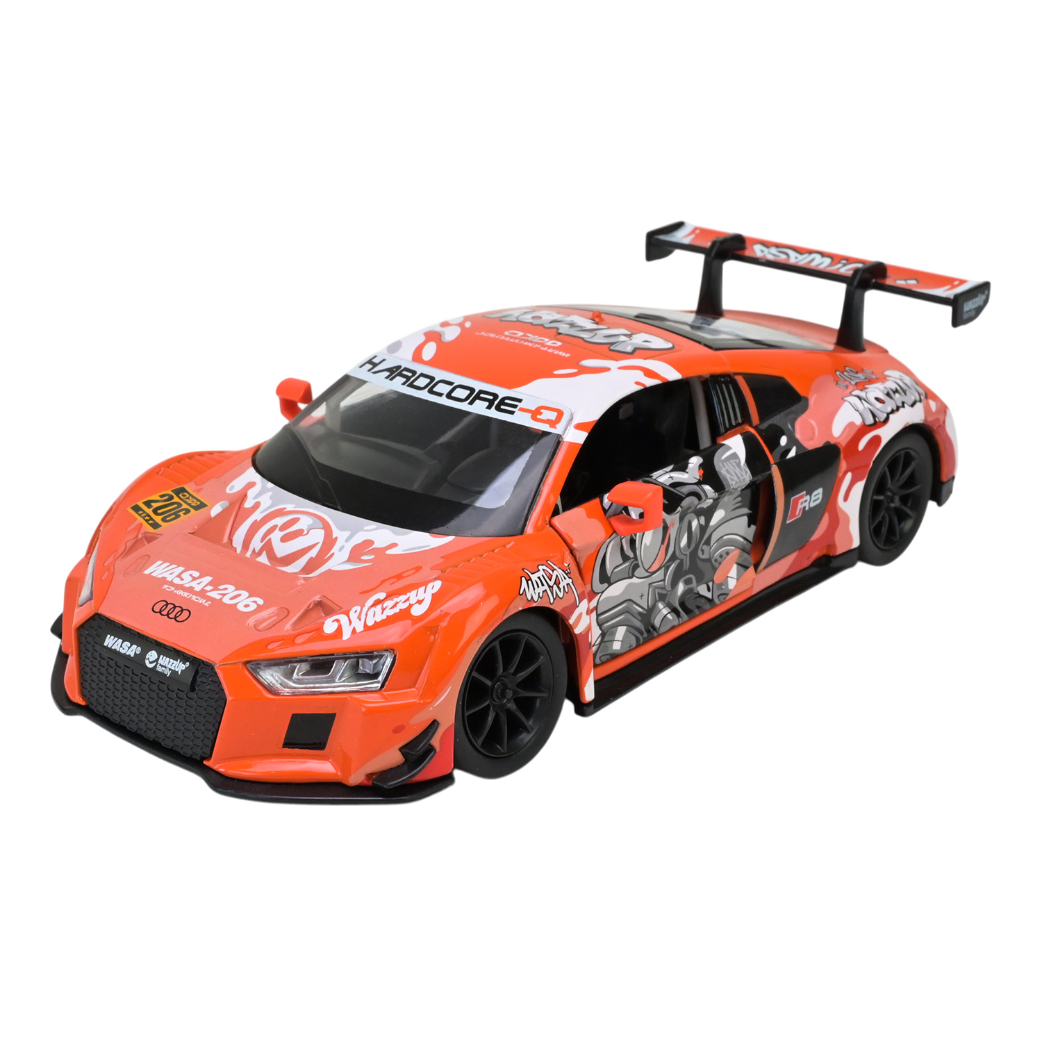 Машина мет. АВТОПРОМ арт. 68291A(O) (12шт/2) 1:24 Audi R8 LMS, батар,світло,звук,відкр.двері,кор. 26,5*13,5*12см