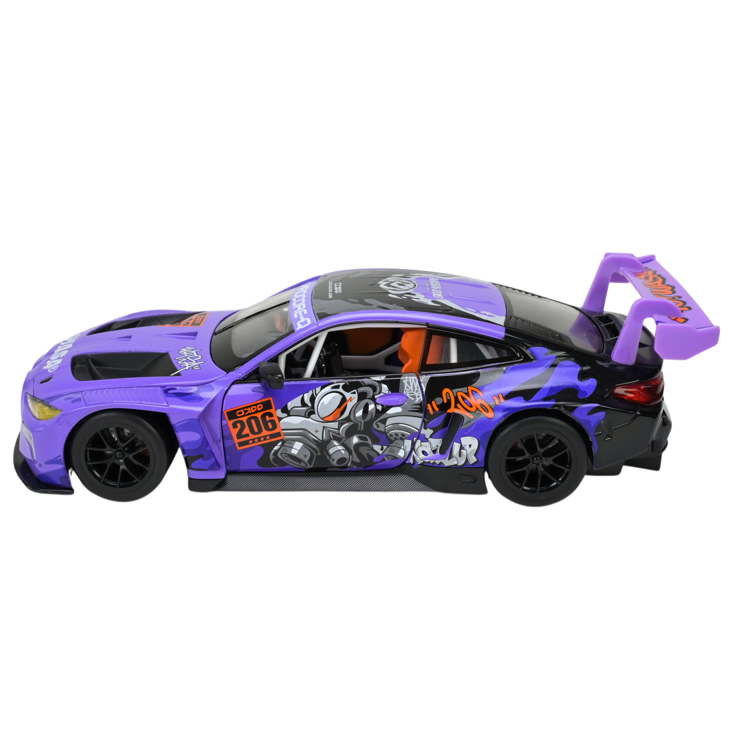 Іграшка машина мет. АВТОПРОМ арт. 68296A(P) (12шт/2) 1:24 BMW M4 GT3, батар,світло,звук,відкр.двері,кор. 26,5*13,5*12см