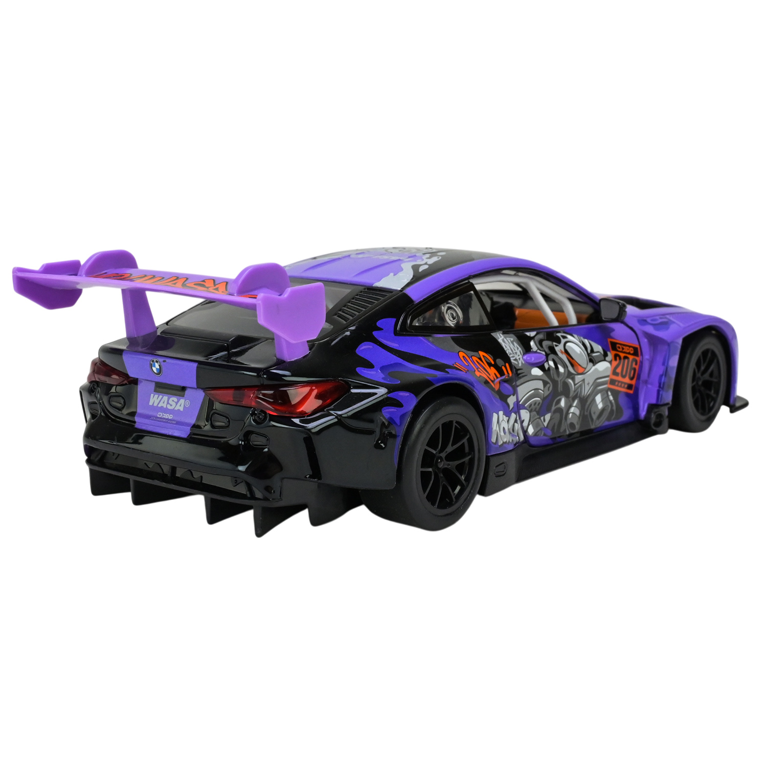 Іграшка машина мет. АВТОПРОМ арт. 68296A(P) (12шт/2) 1:24 BMW M4 GT3, батар,світло,звук,відкр.двері,кор. 26,5*13,5*12см