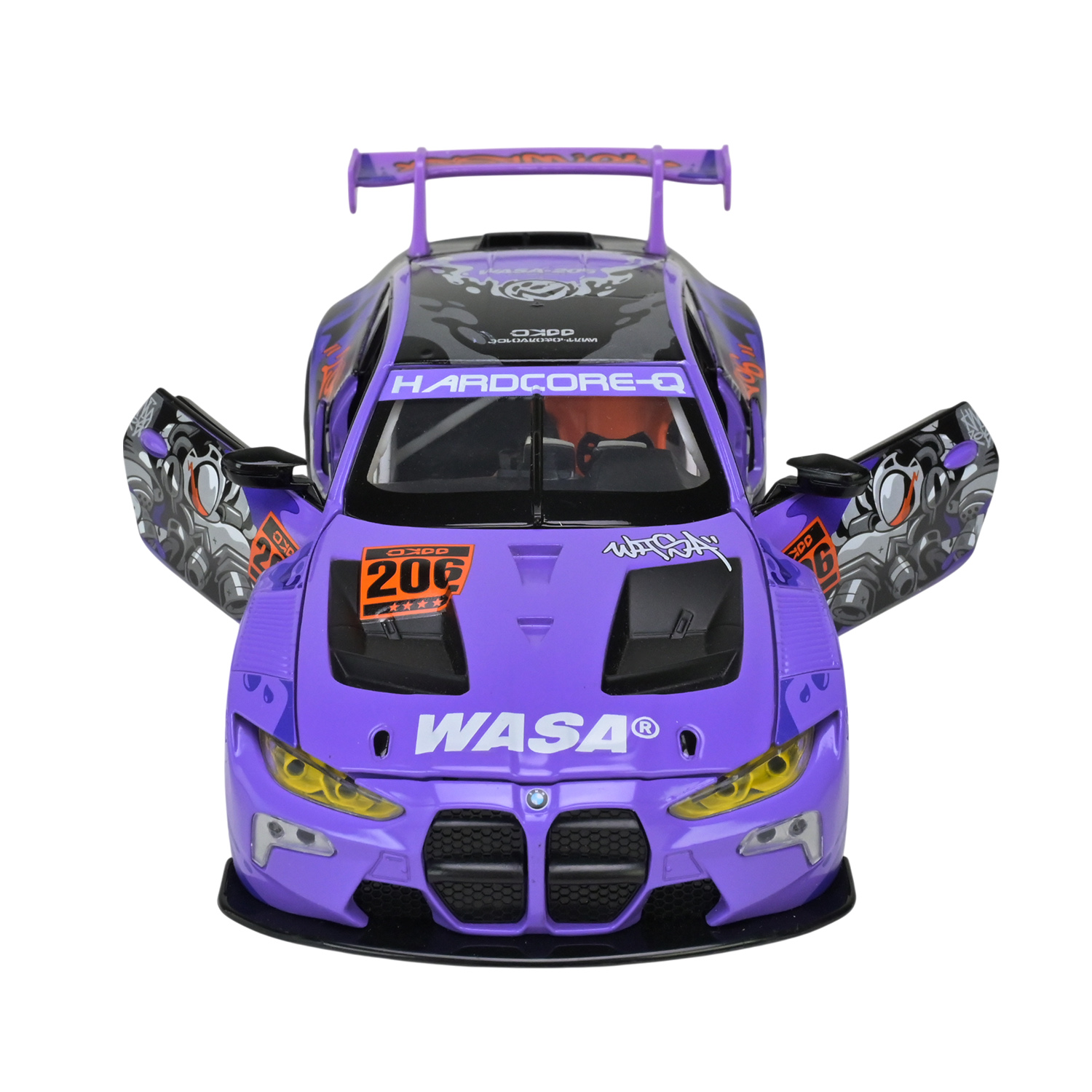 Іграшка машина мет. АВТОПРОМ арт. 68296A(P) (12шт/2) 1:24 BMW M4 GT3, батар,світло,звук,відкр.двері,кор. 26,5*13,5*12см