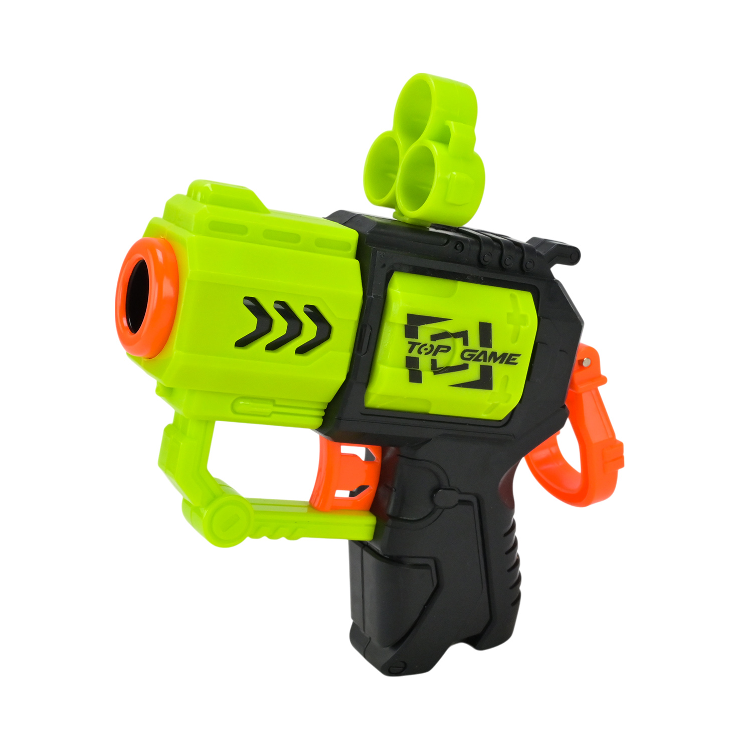 Пістолет арт. 118C (168шт/2) стреляє поролон.кулями,короб. 18,5*16см