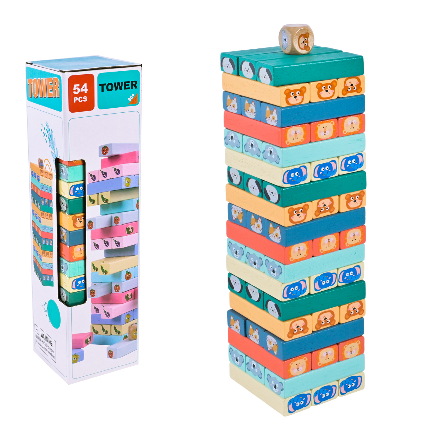 Дерев’яна іграшка арт. C9401 (30шт) вежа у кор. 28*8см