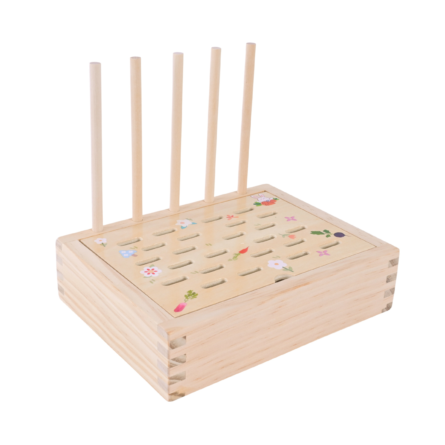 Дерев’яна іграшка арт. C9408 (32шт) пірамідки, сортер, шнурівка, у кор. 20*16см