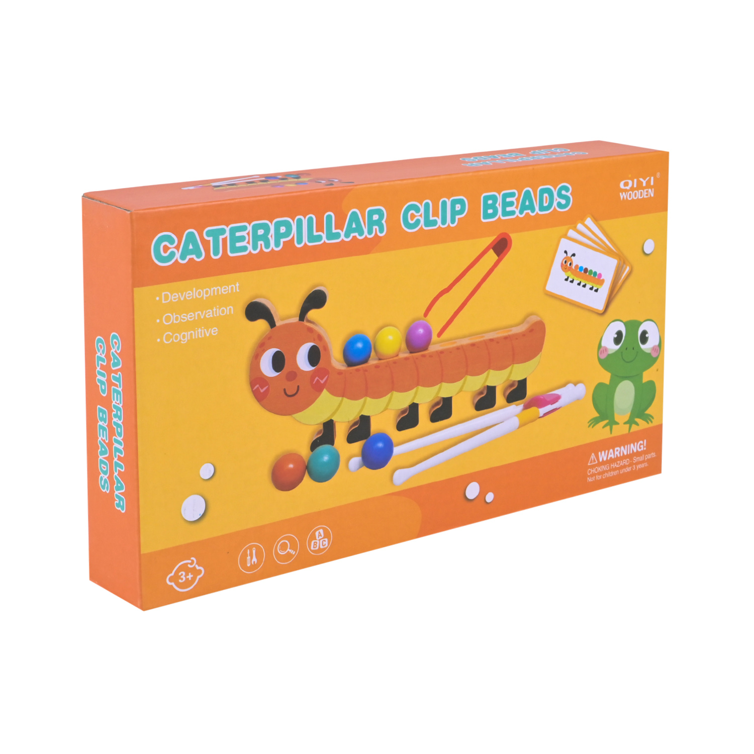 Дерев’яна іграшка арт. C9423 (60шт) 3 види сортер, бусини, пінцет, картки у кор. 23,7*13,3*3,5см