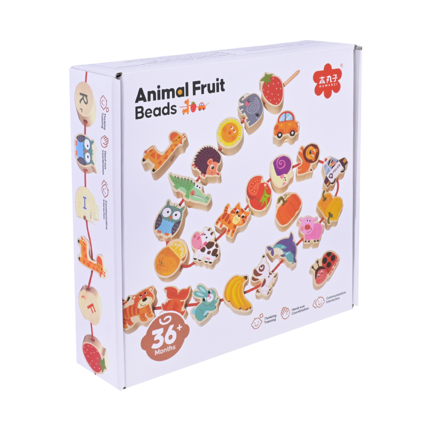 Дерев’яна іграшка арт. C9429 (40шт) шнурівка у кор. 17,5*18*5*4,5см