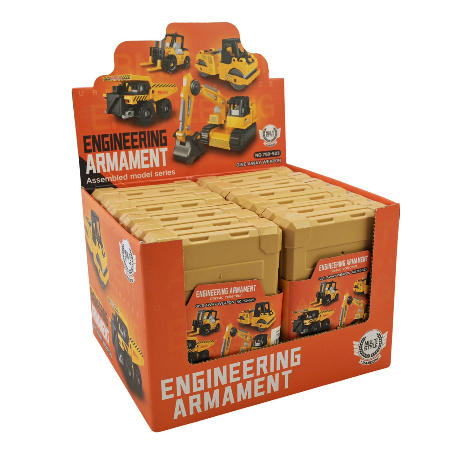 Збірна модель арт. 750-523 (288шт/2) 4види, планш. 15*11см, 12шт у дисплей боксі 22,5*19,5*16см,ціна за шт.