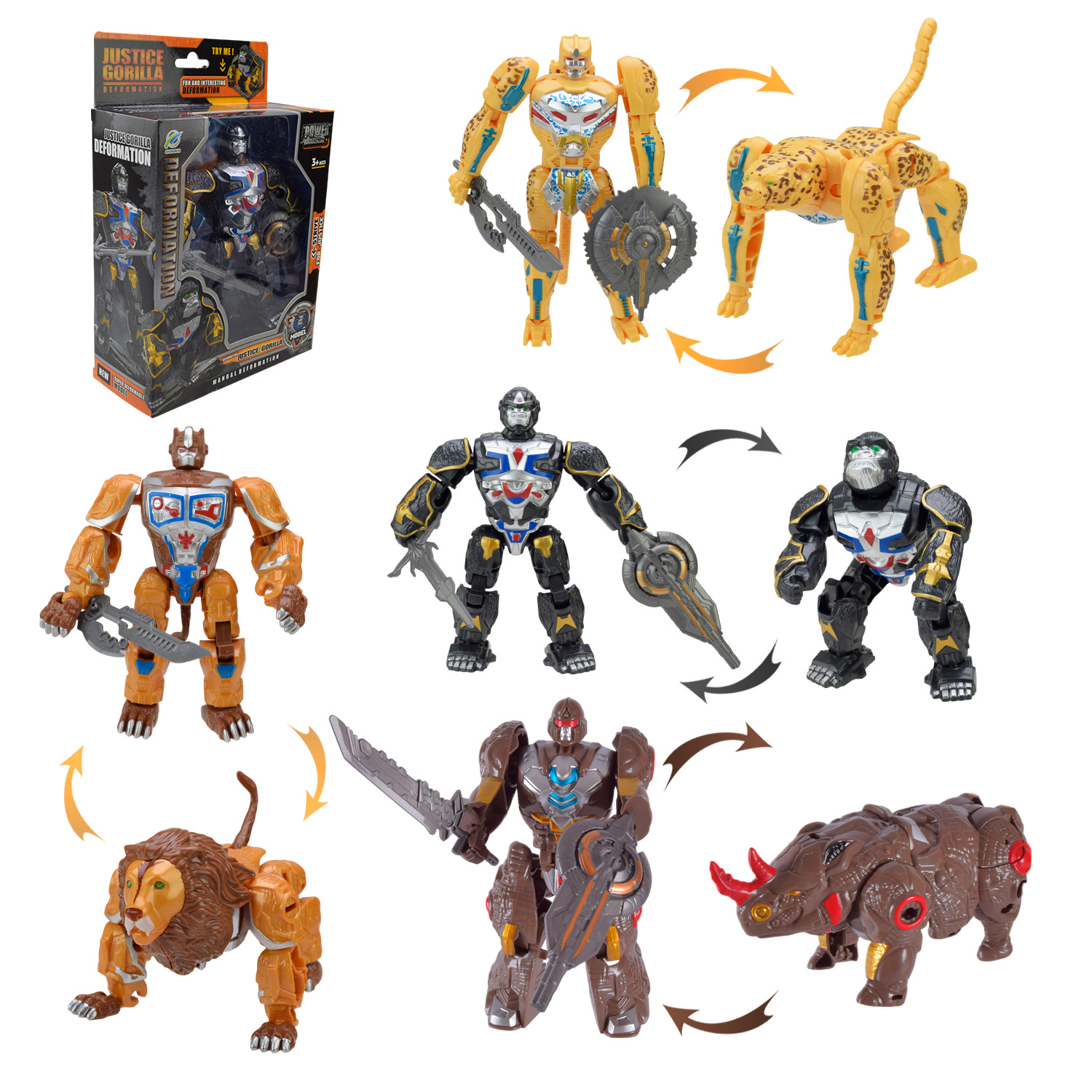 Робот арт. 168-82/85 (72шт/2)   4види, короб. 19*7*19,8см