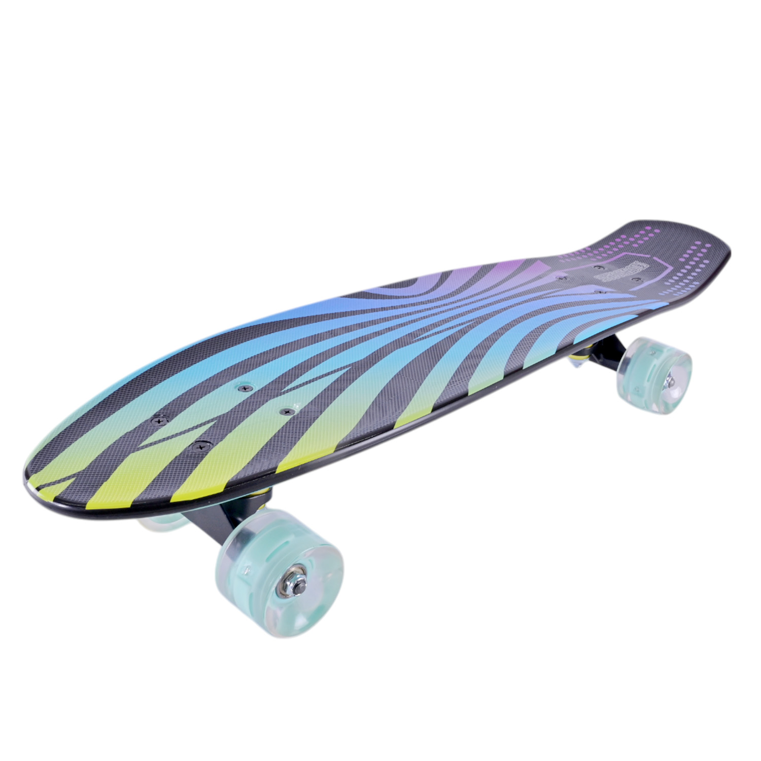 Пенні борд арт. SC25139 (6шт) 68*17,5 см колеса PU свiтяться, 4 види
