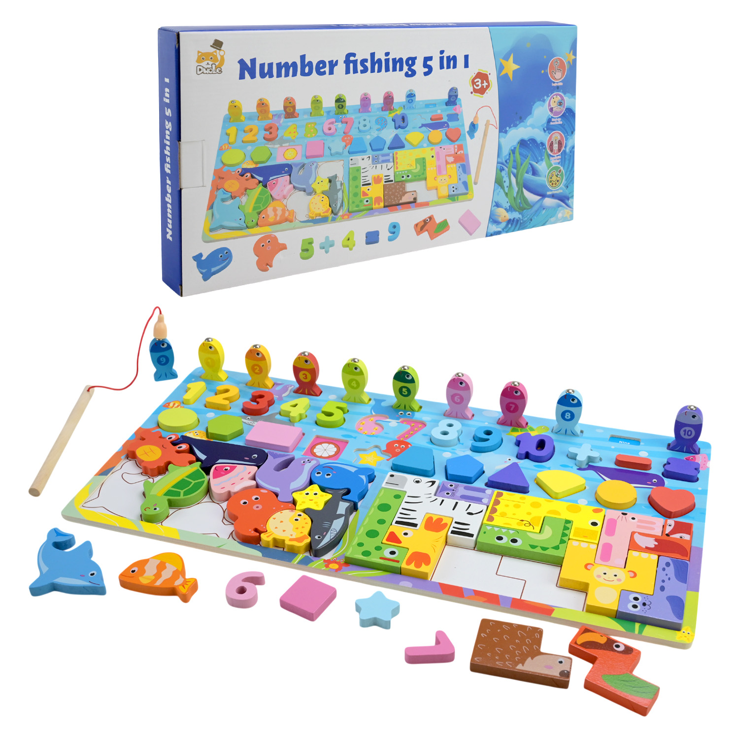 Дерев’яна іграшка арт. C9439 (24шт)  5в1 у кор. 45,5*23*4см