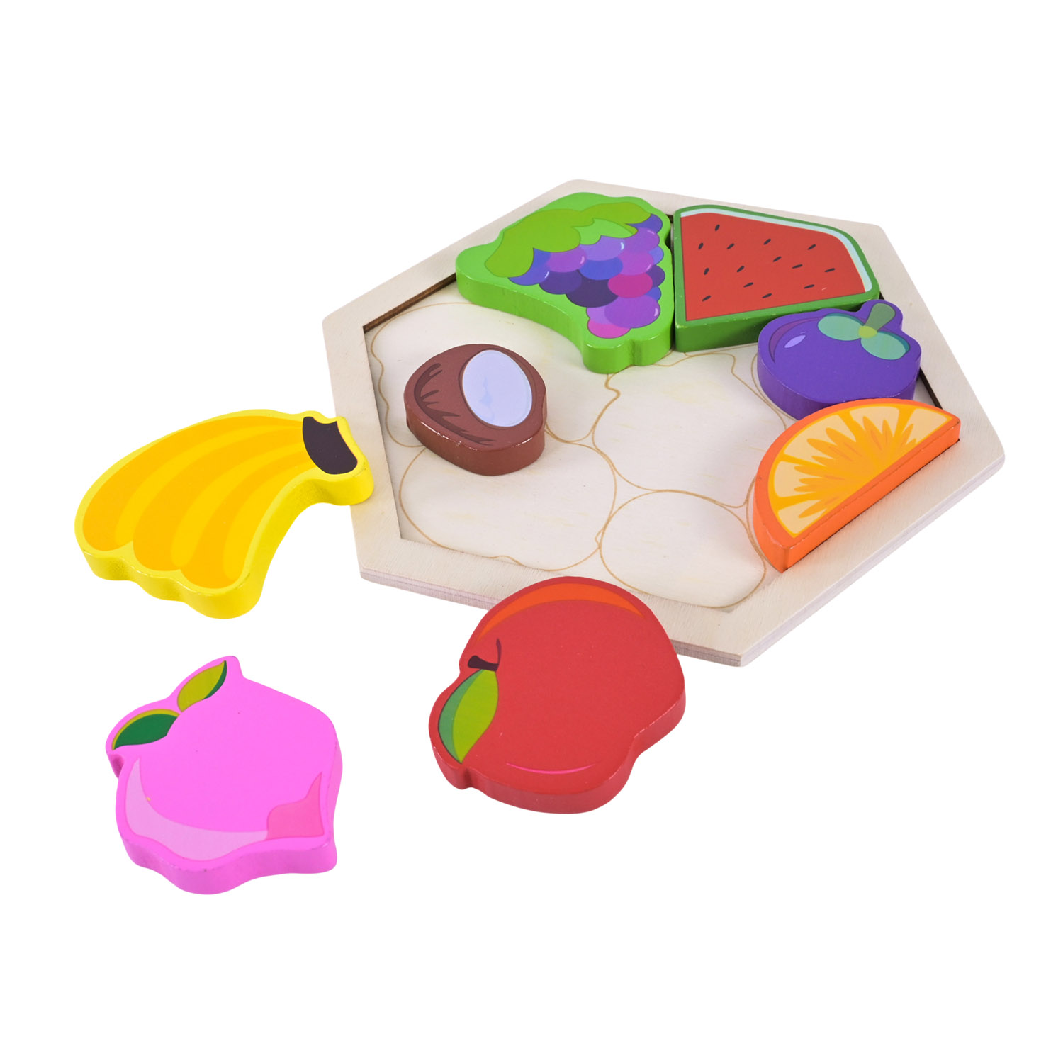 Дерев’яна іграшка арт. C9441 (160шт) мікс 7 видів 16*14*8 см