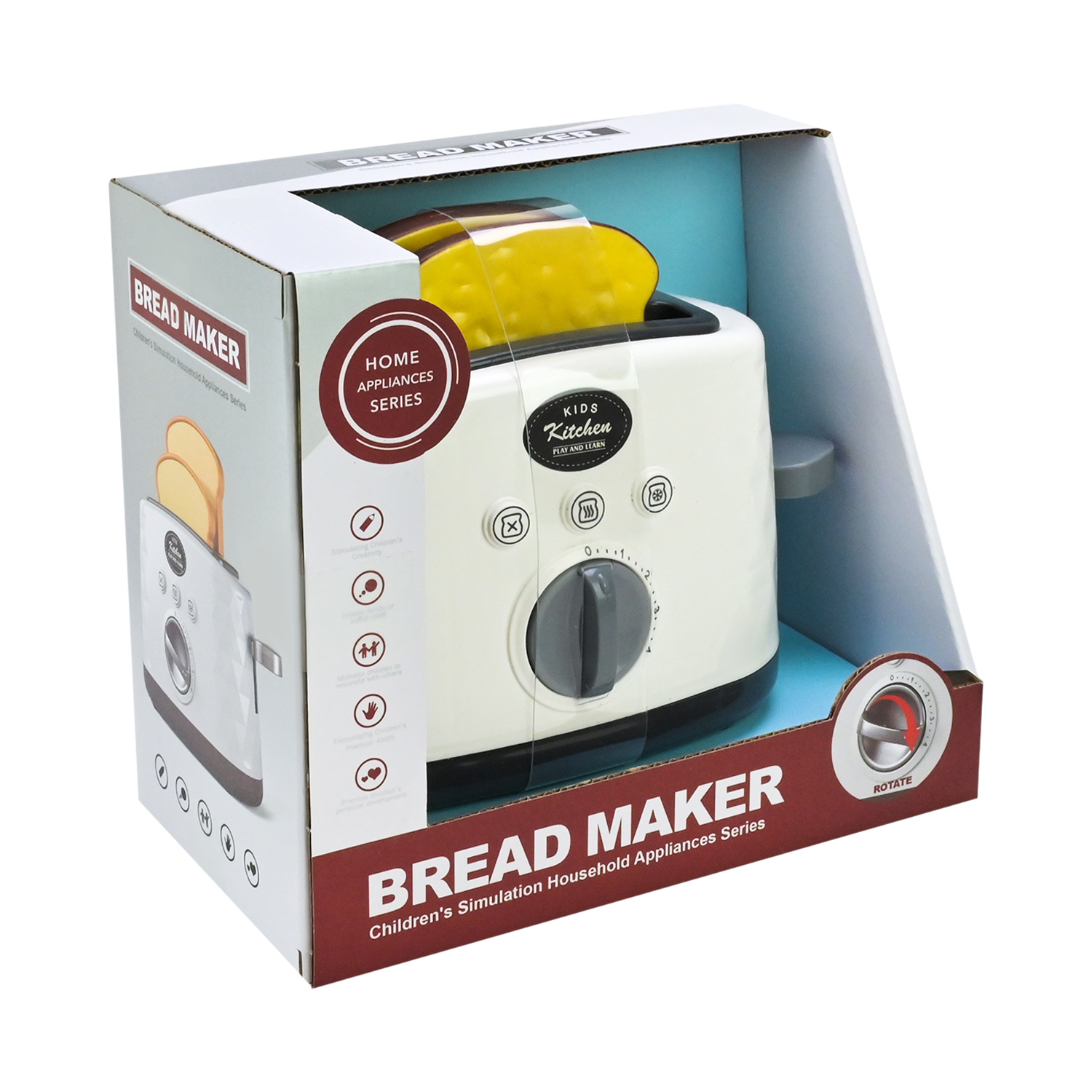 Побутова техніка арт. 998-7L (36шт) тостер, рухливі елементи, звук короб. 20*11*17