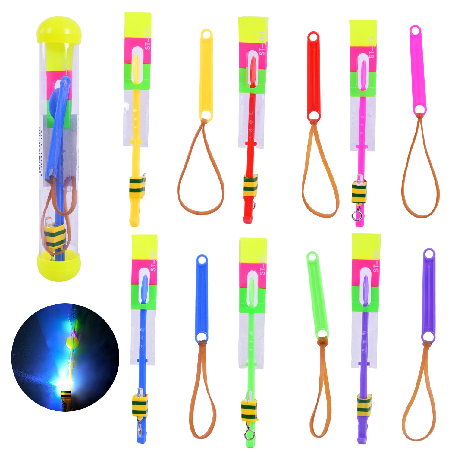 Іграшка зі світлом арт. C2851 (720шт) запускачка в колбі 18*2,5*2,5 см