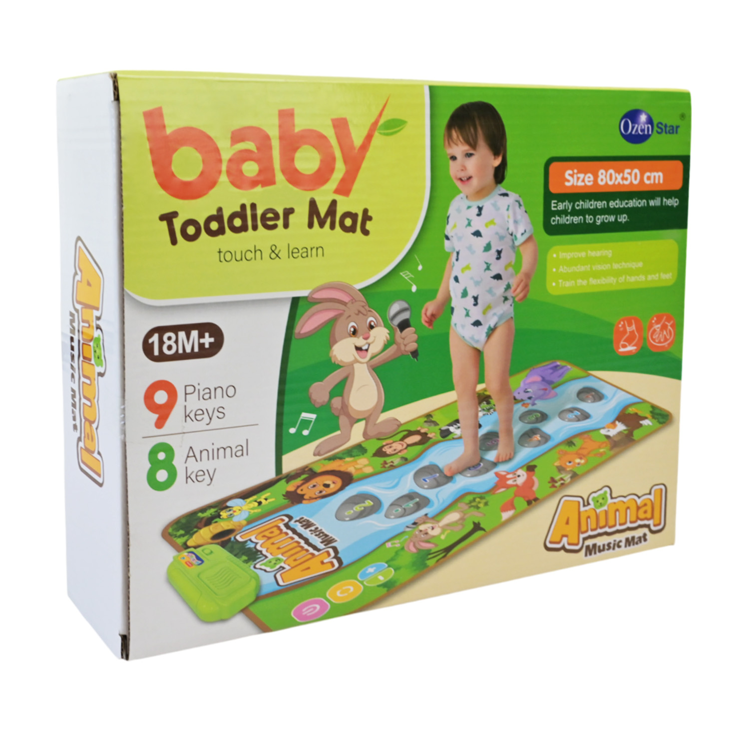 Килимок муз. арт. 757-12 (48шт/2) звуки тварин, р-н 50*80см, короб. 28,9*7*24см